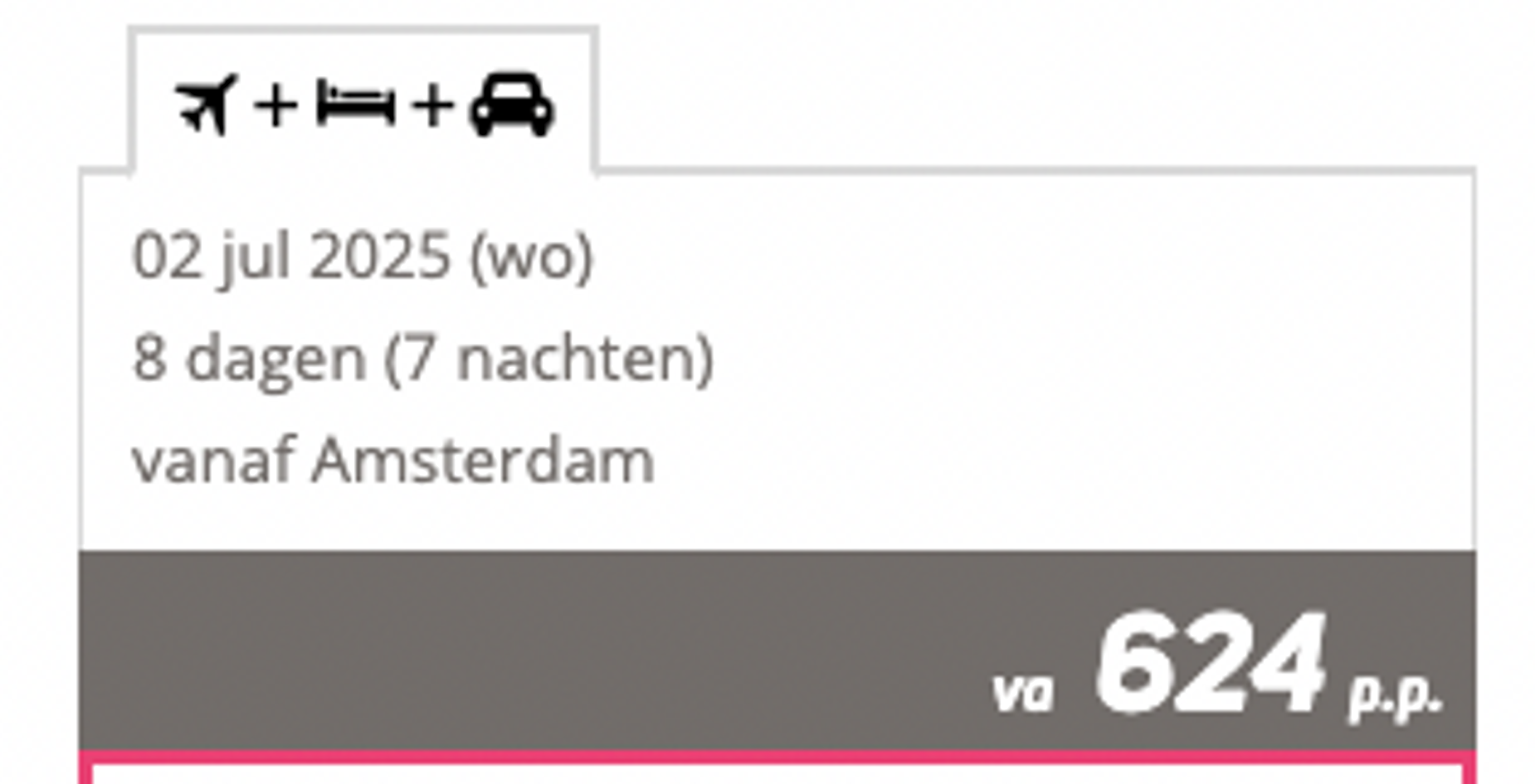 Boekingsvoorbeeld