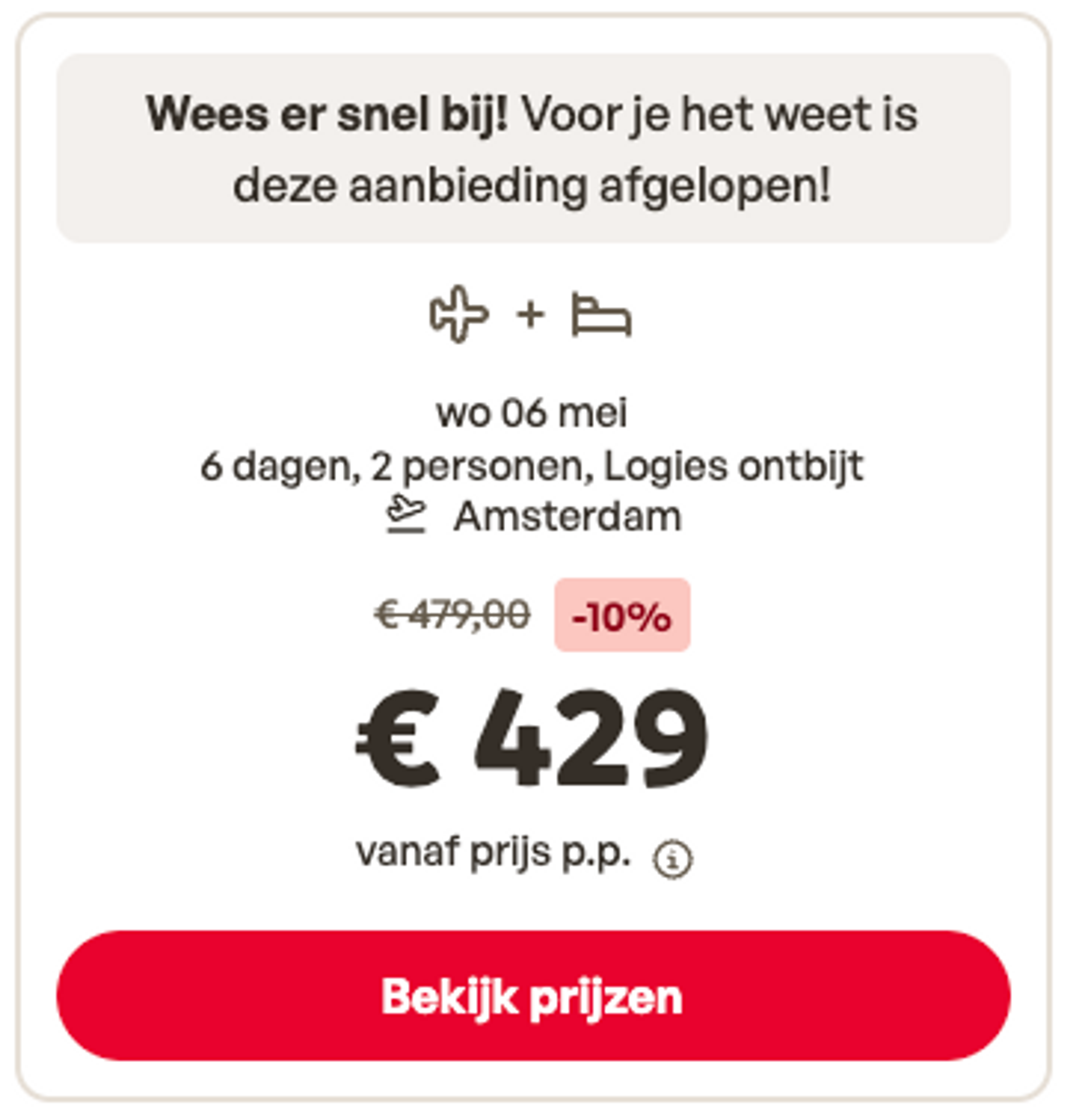 Boekingsvoorbeeld