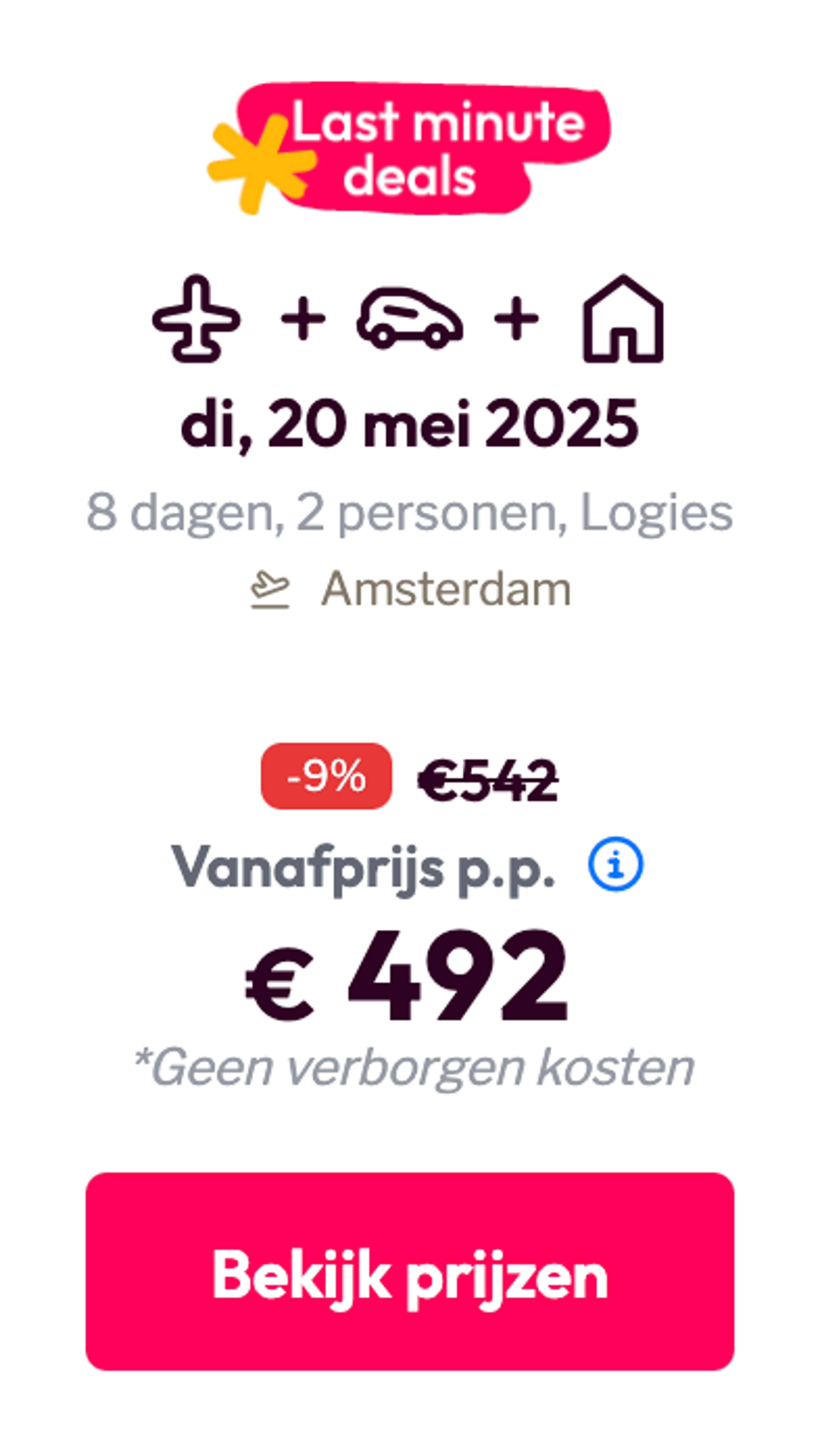 Boekingsvoorbeeld