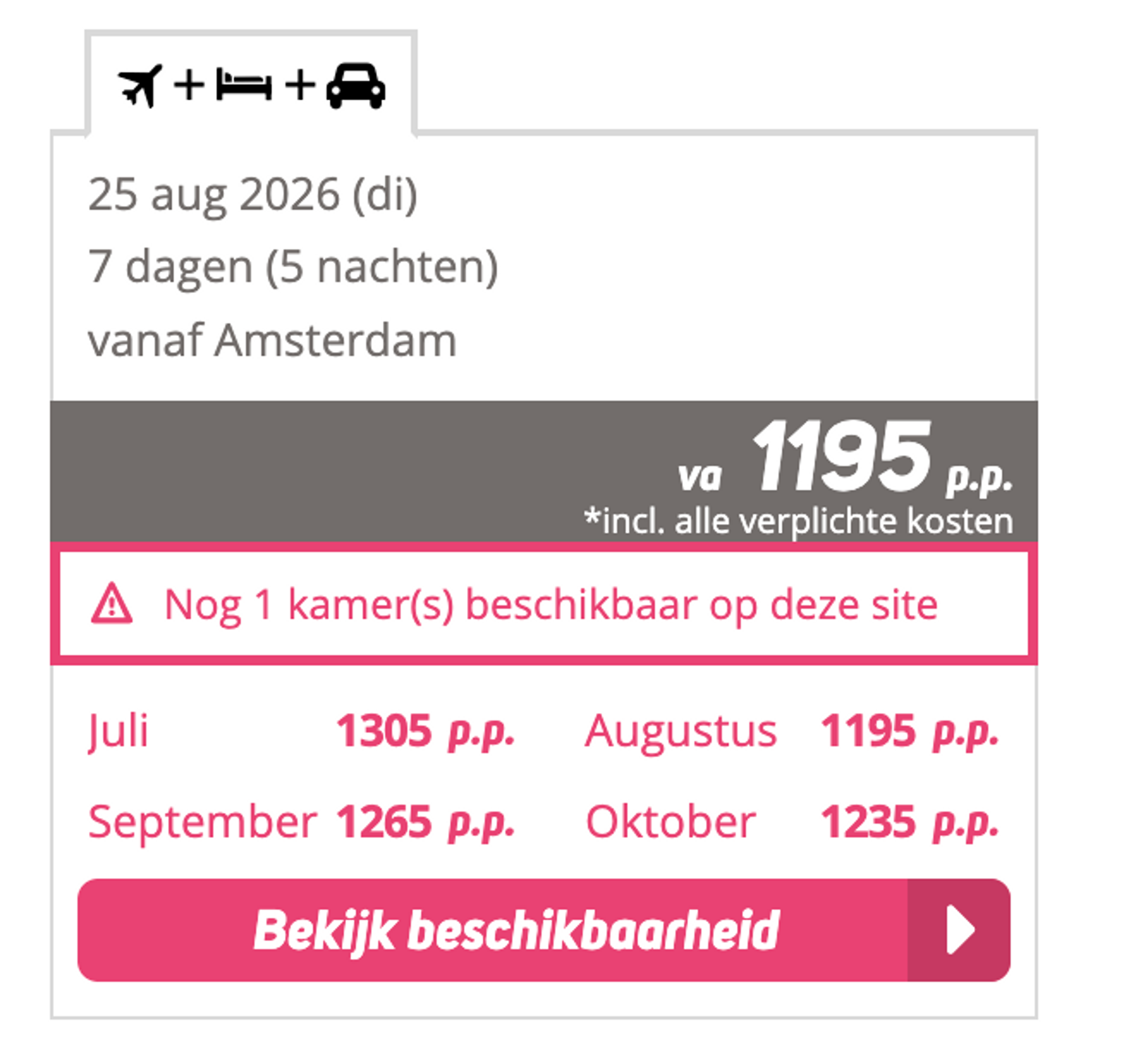 Boekingsvoorbeeld