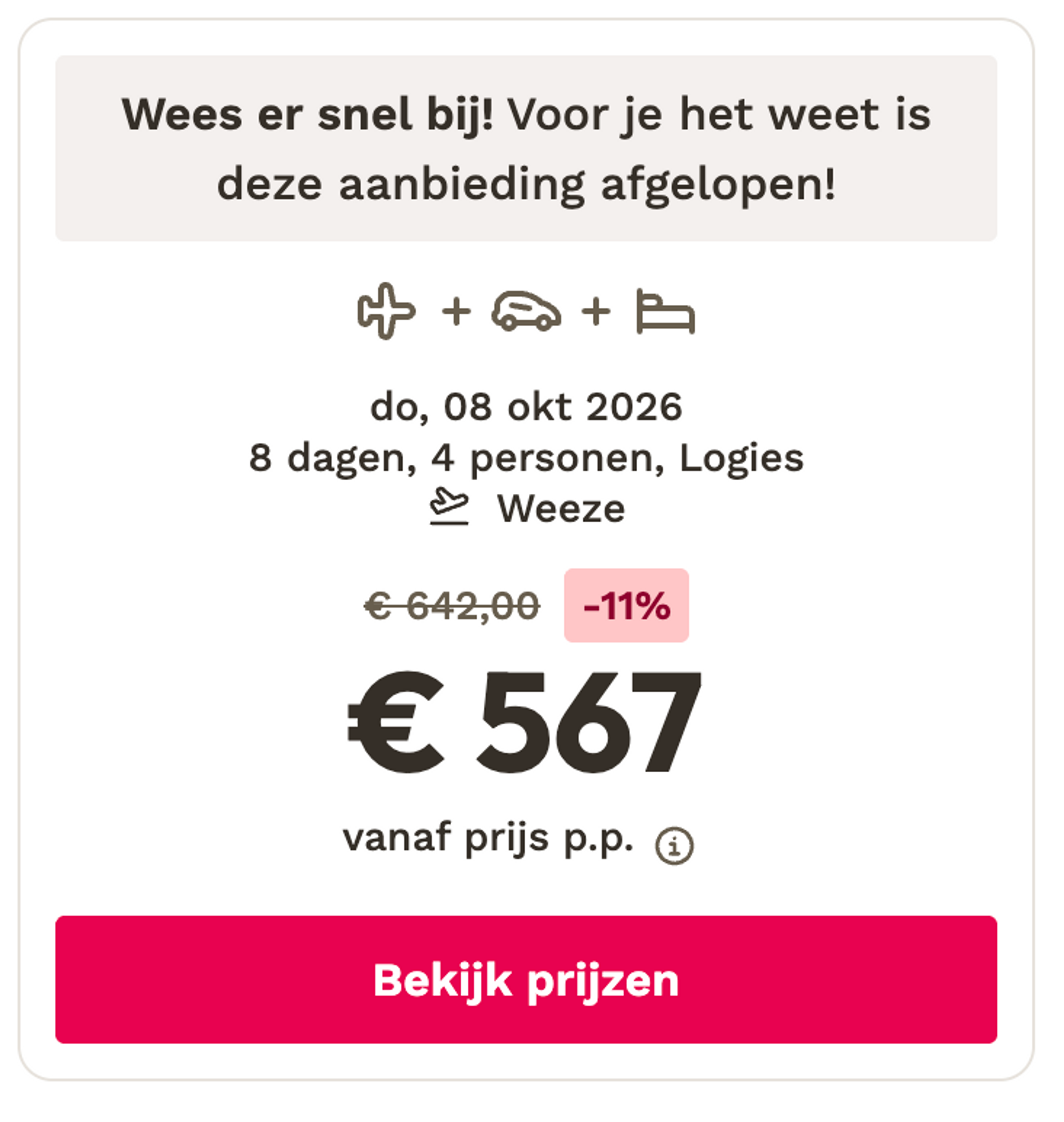 Boekingsvoorbeeld