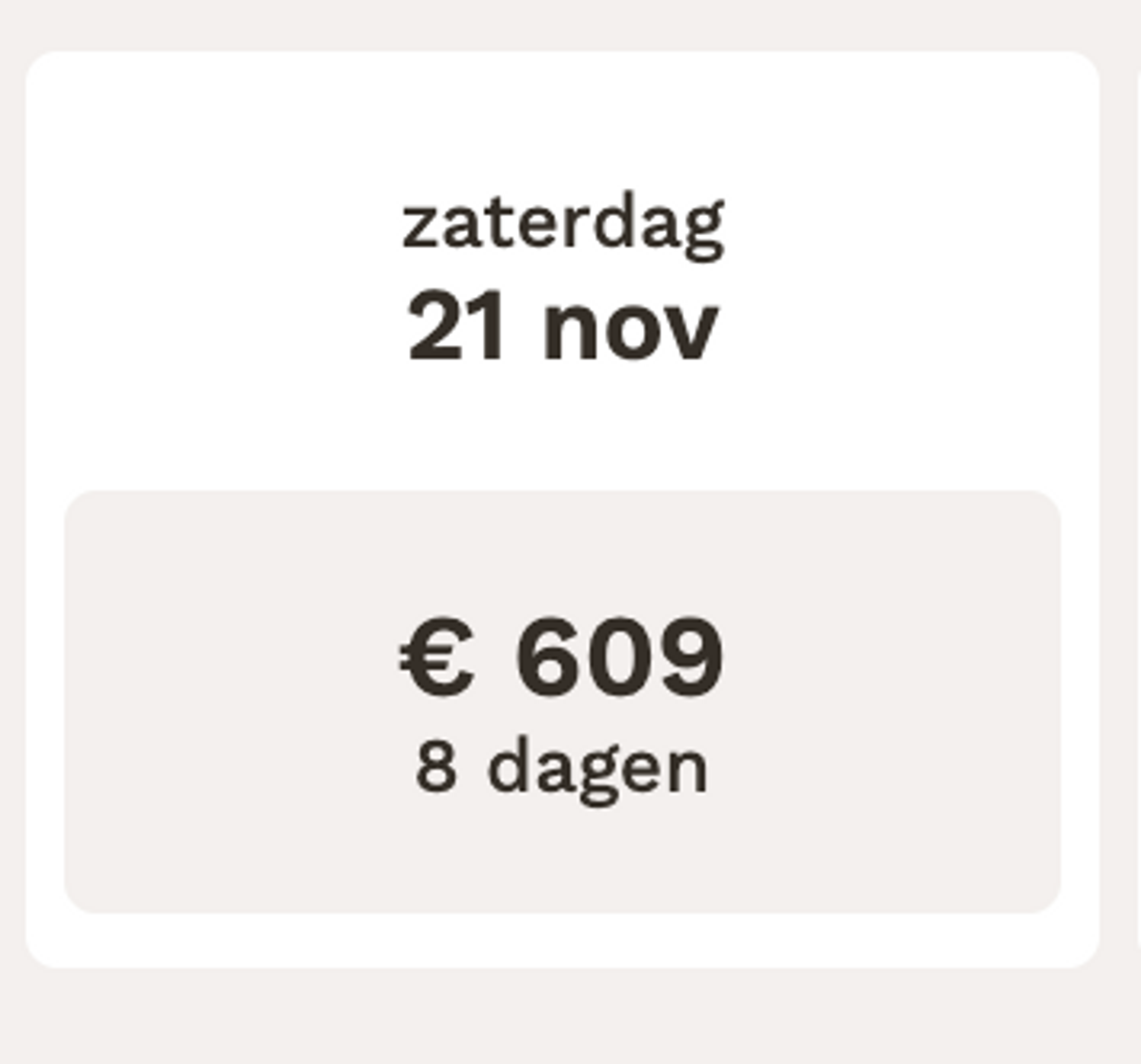 Boekingsvoorbeeld