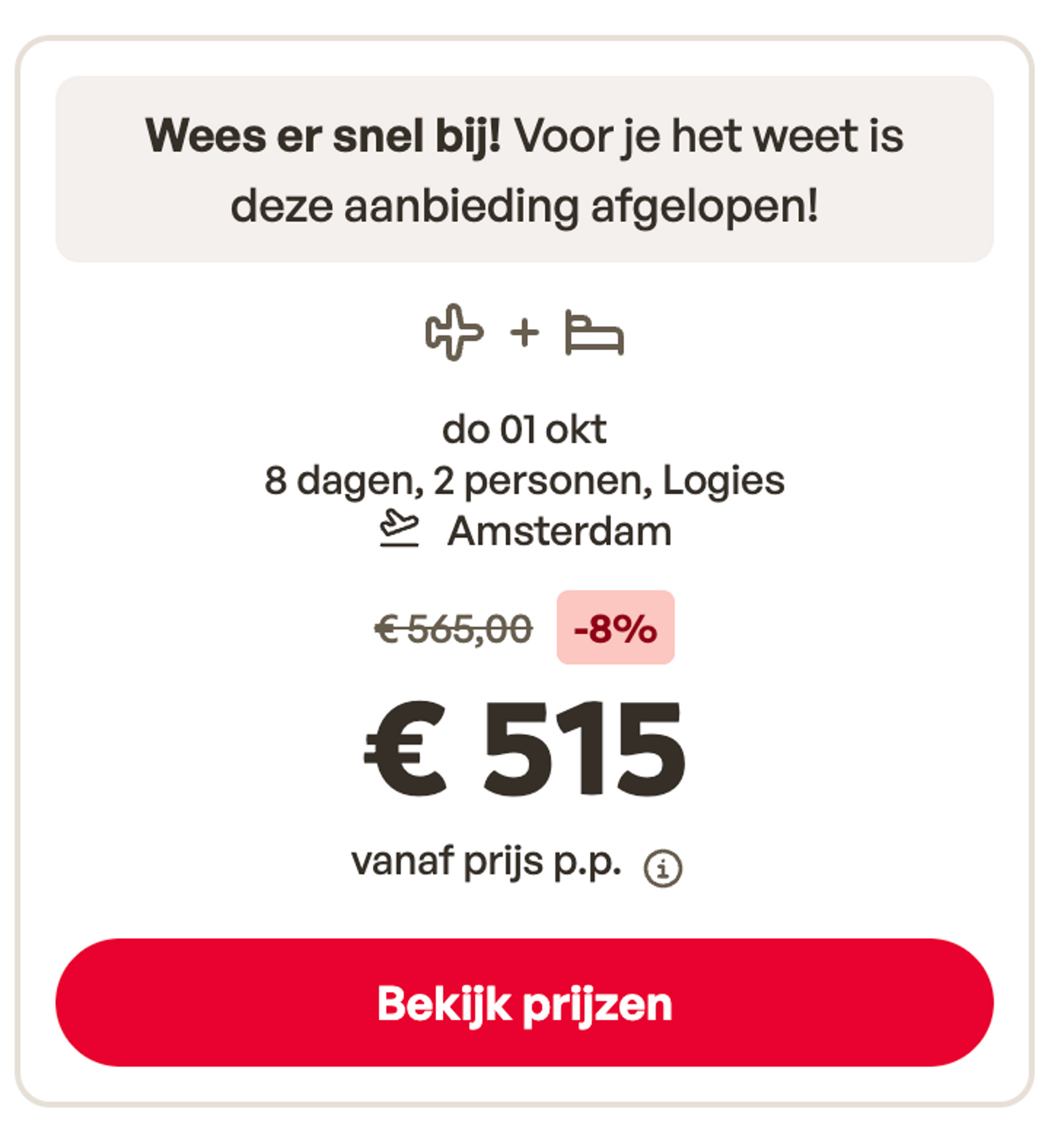 Boekingsvoorbeeld