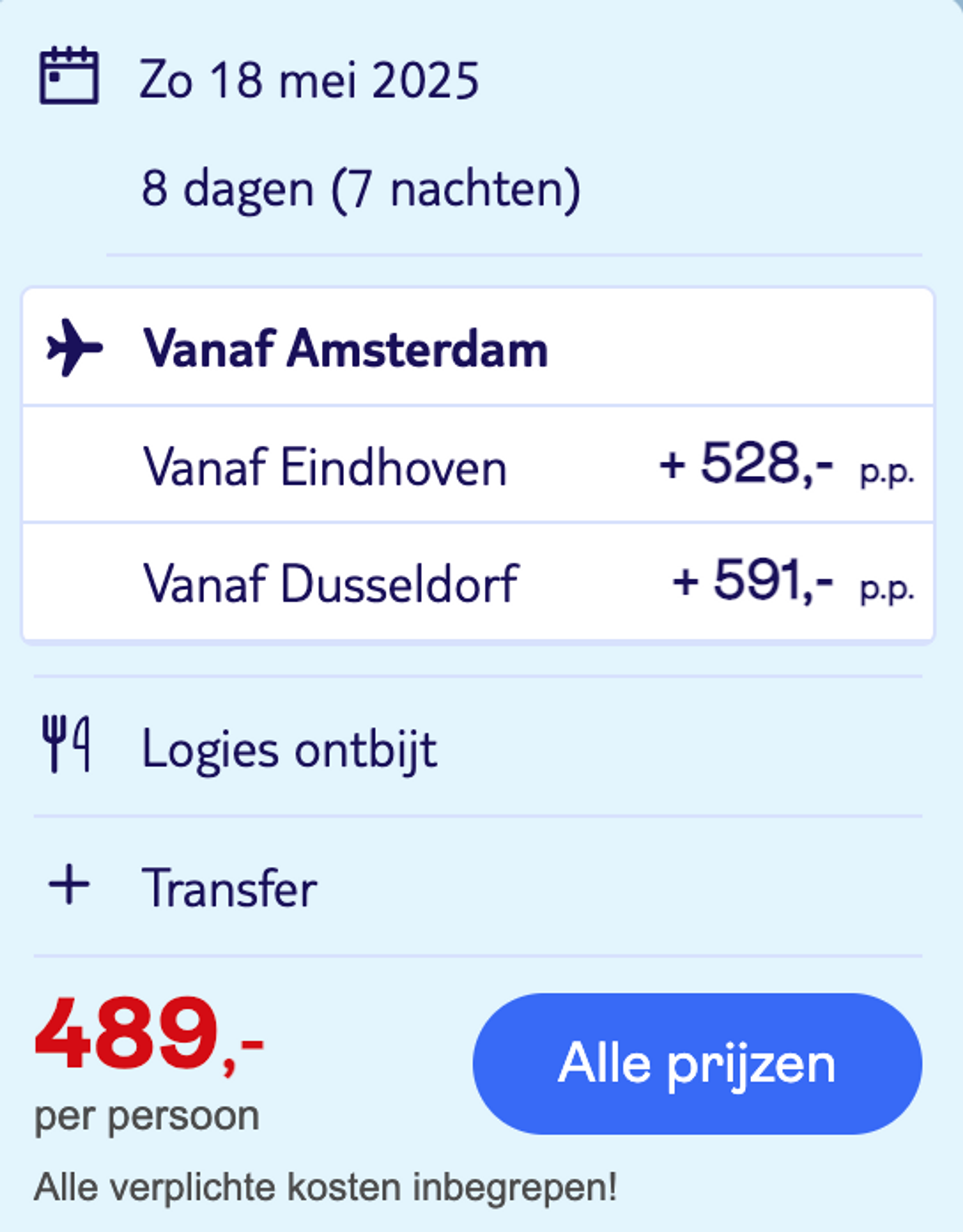 Boekingsvoorbeeld