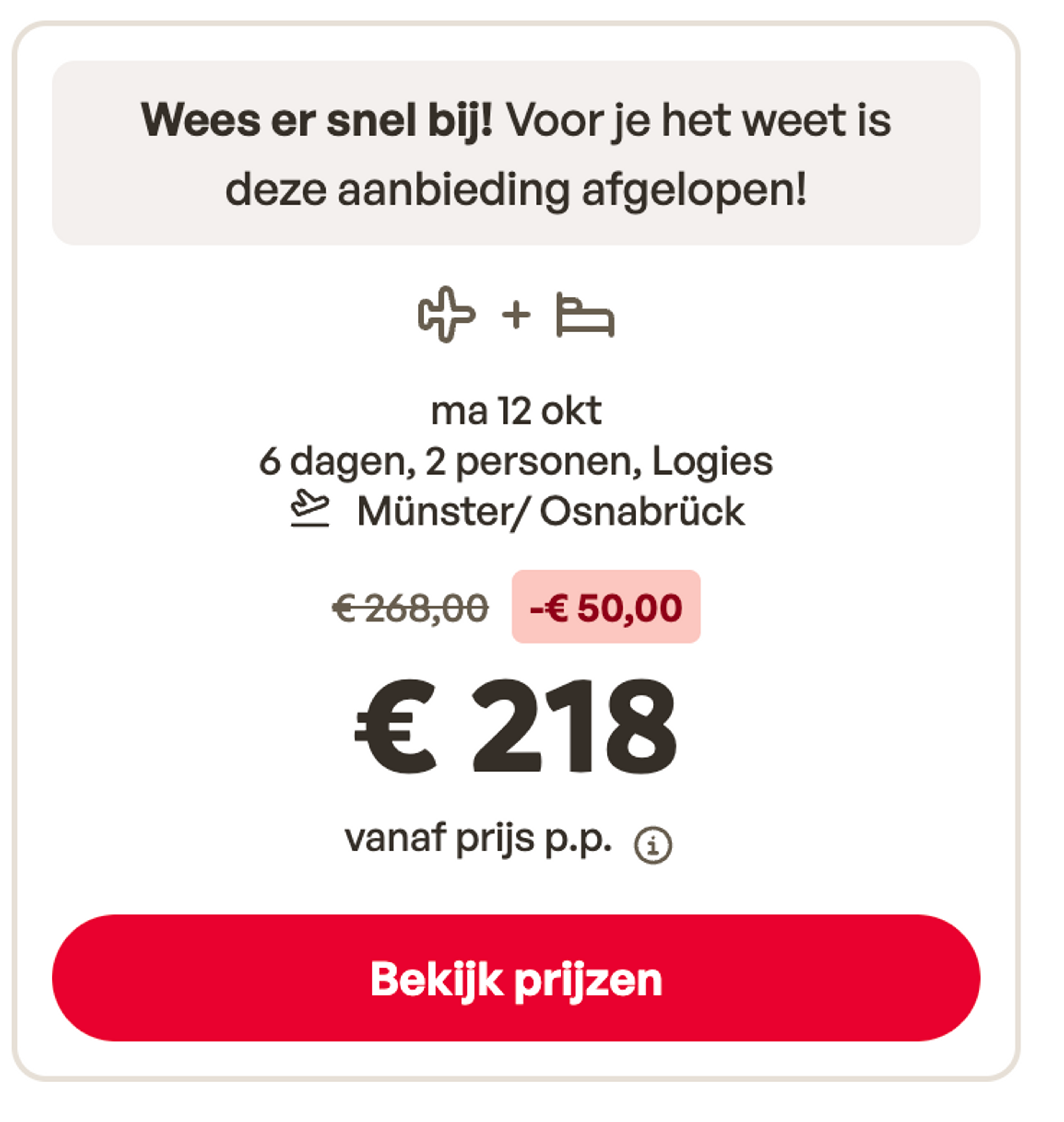 Boekingsvoorbeeld