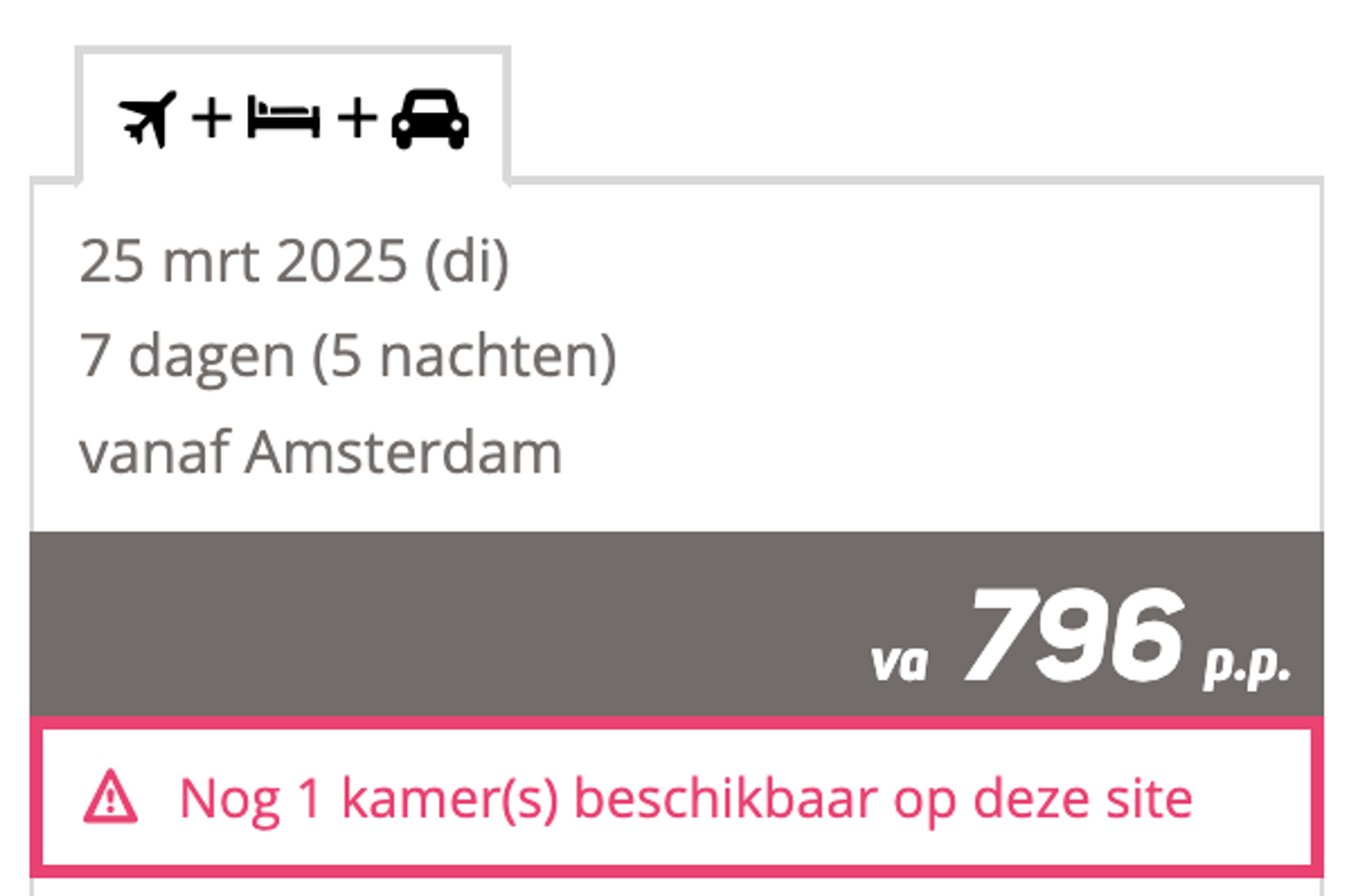 Boekingsvoorbeeld