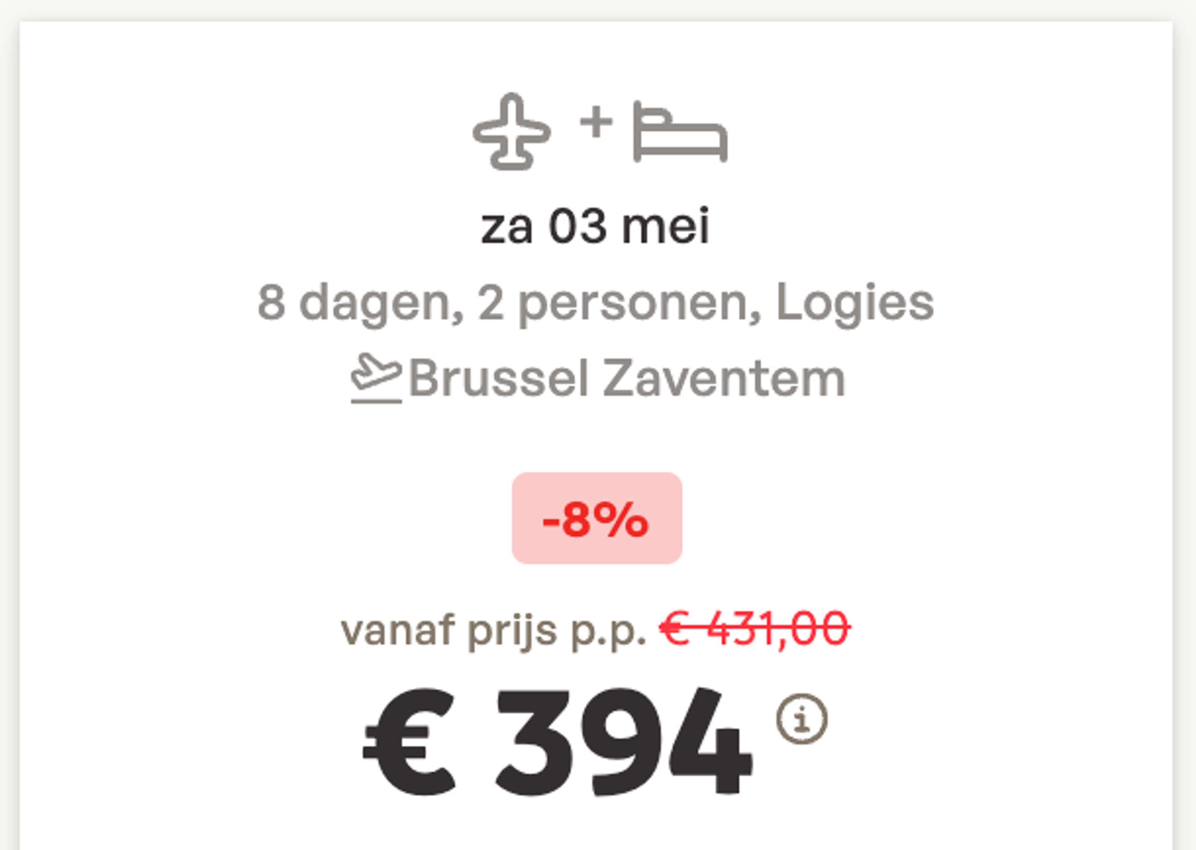 Boekingsvoorbeeld