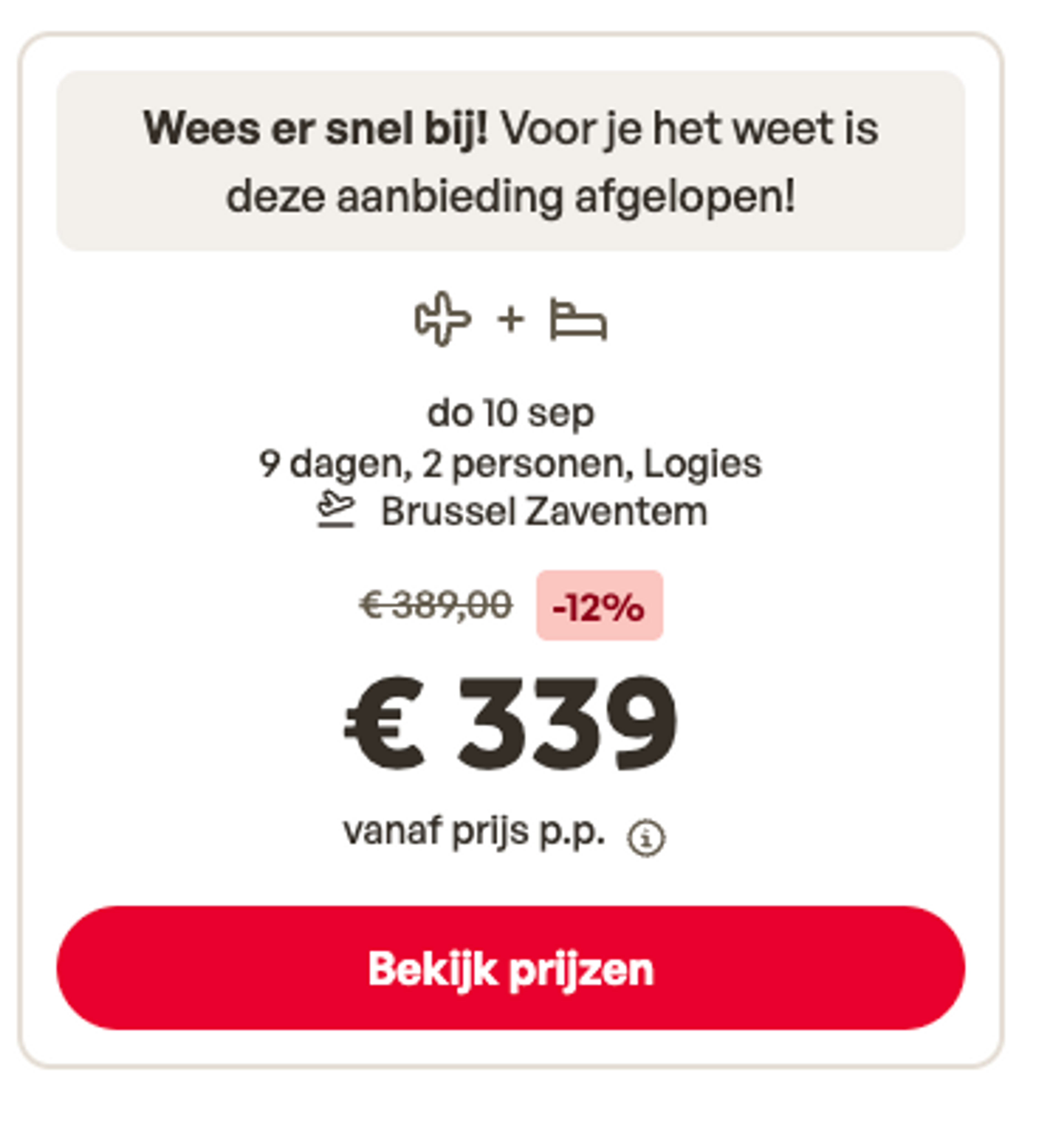 Boekingsvoorbeeld