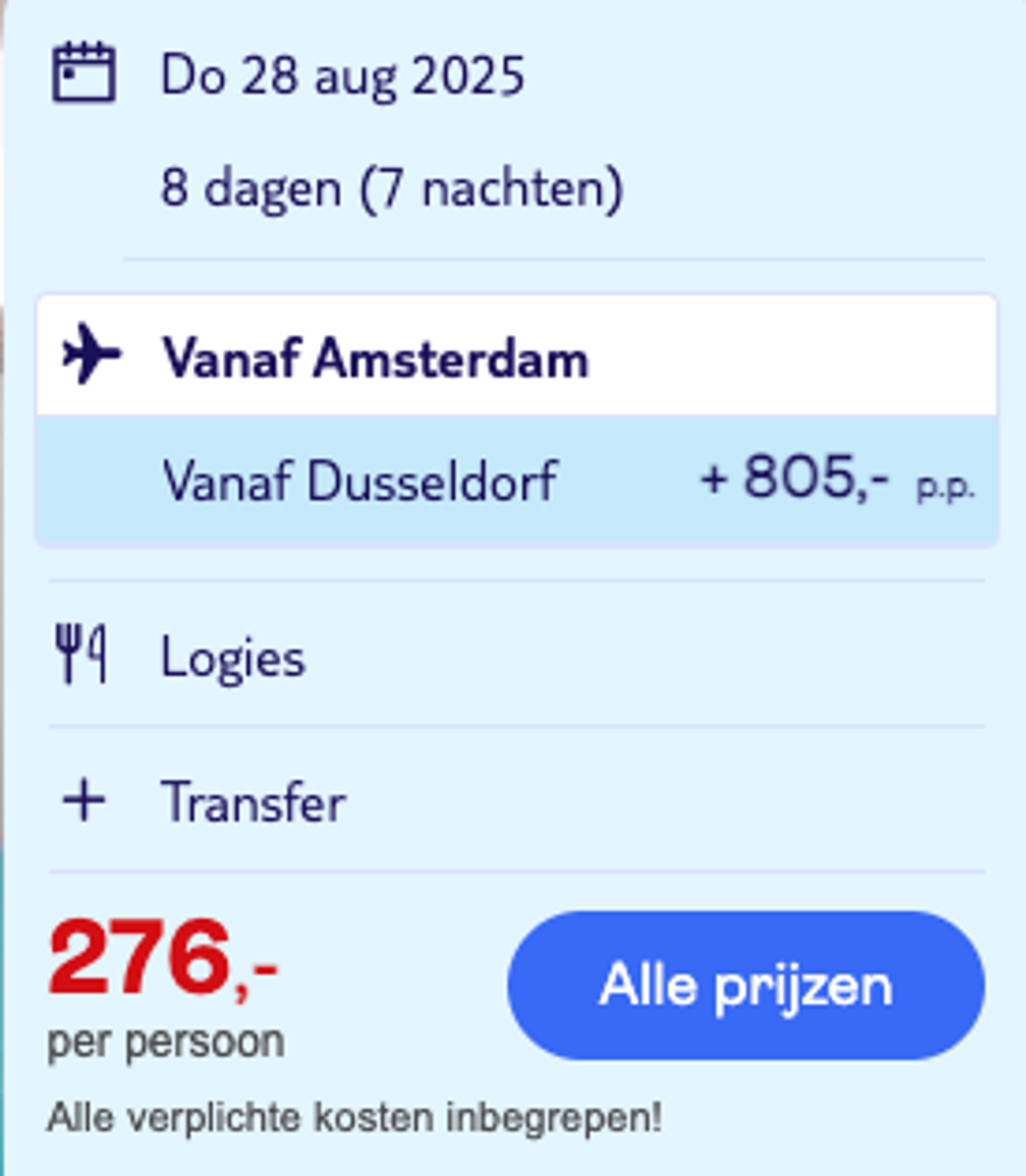 Boekingsvoorbeeld