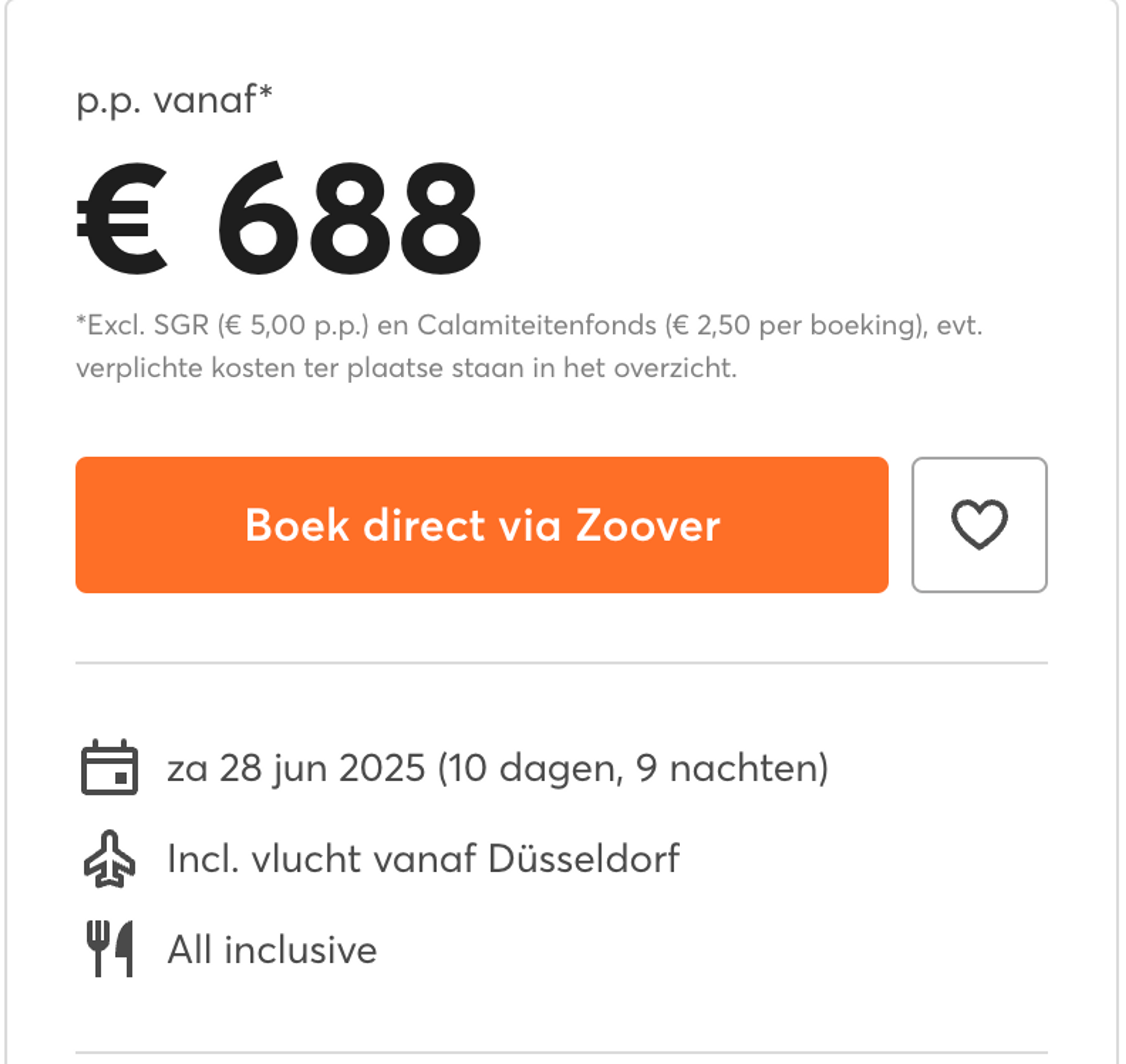 Boekingsvoorbeeld