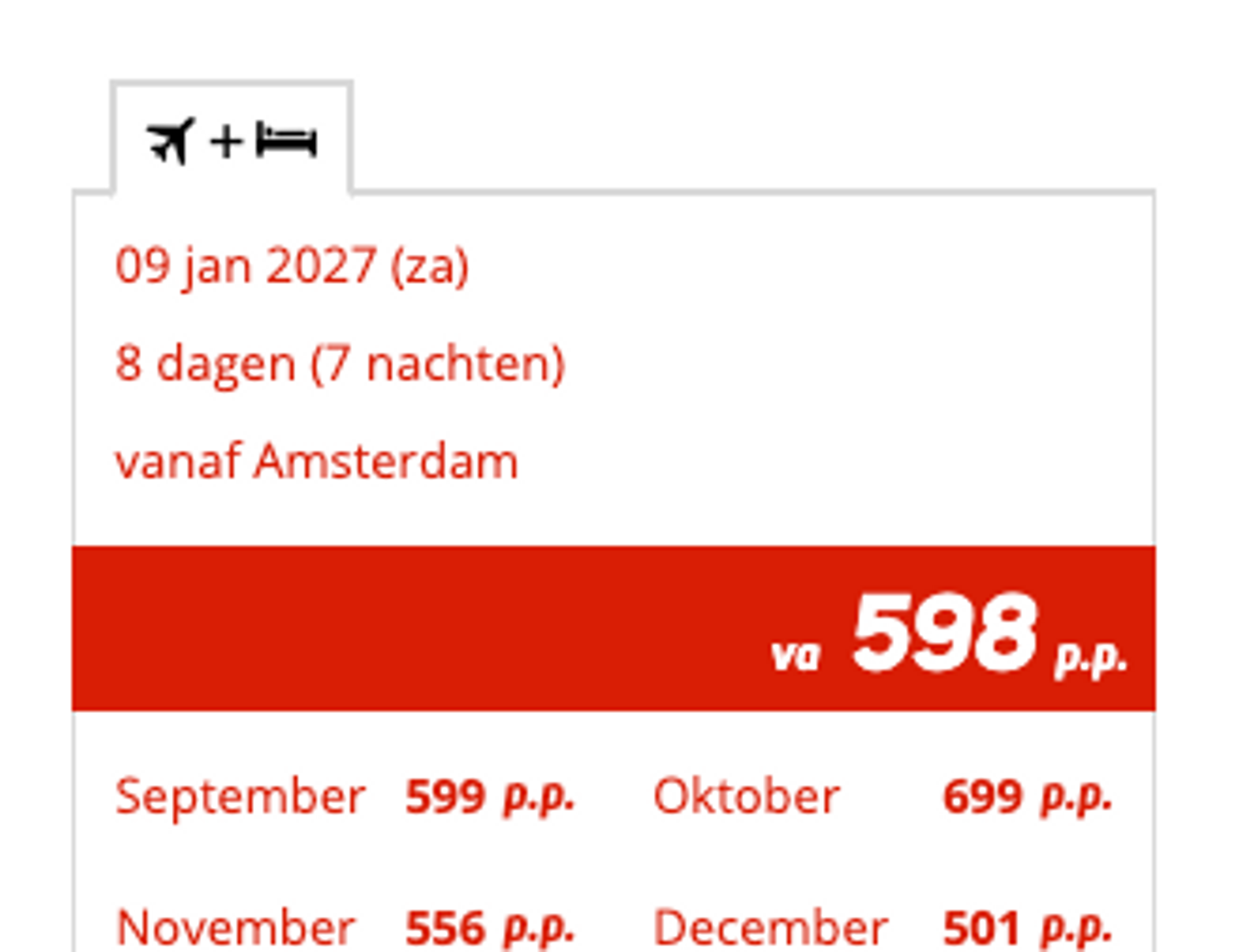 Boekingsvoorbeeld