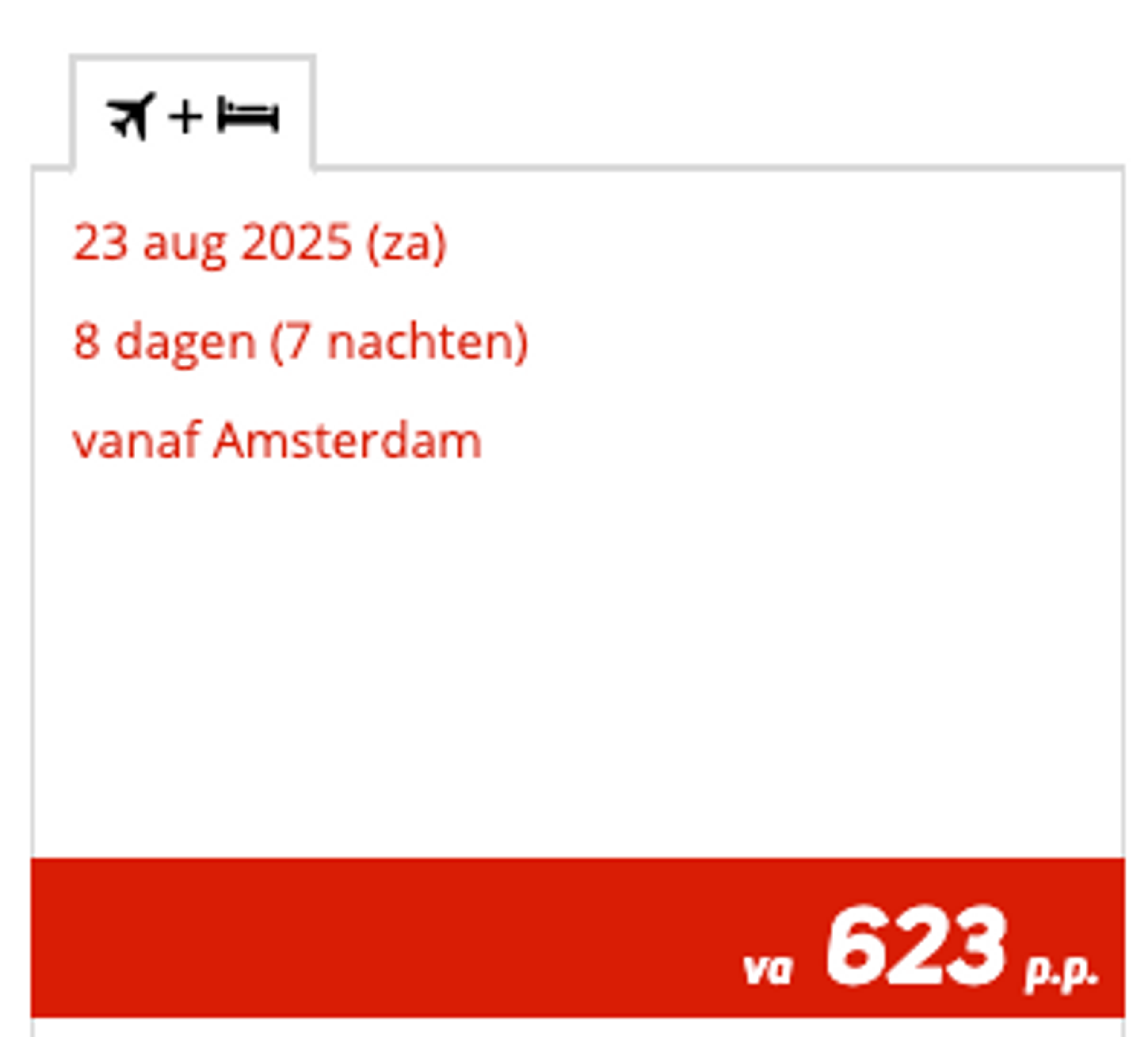 Boekingsvoorbeeld