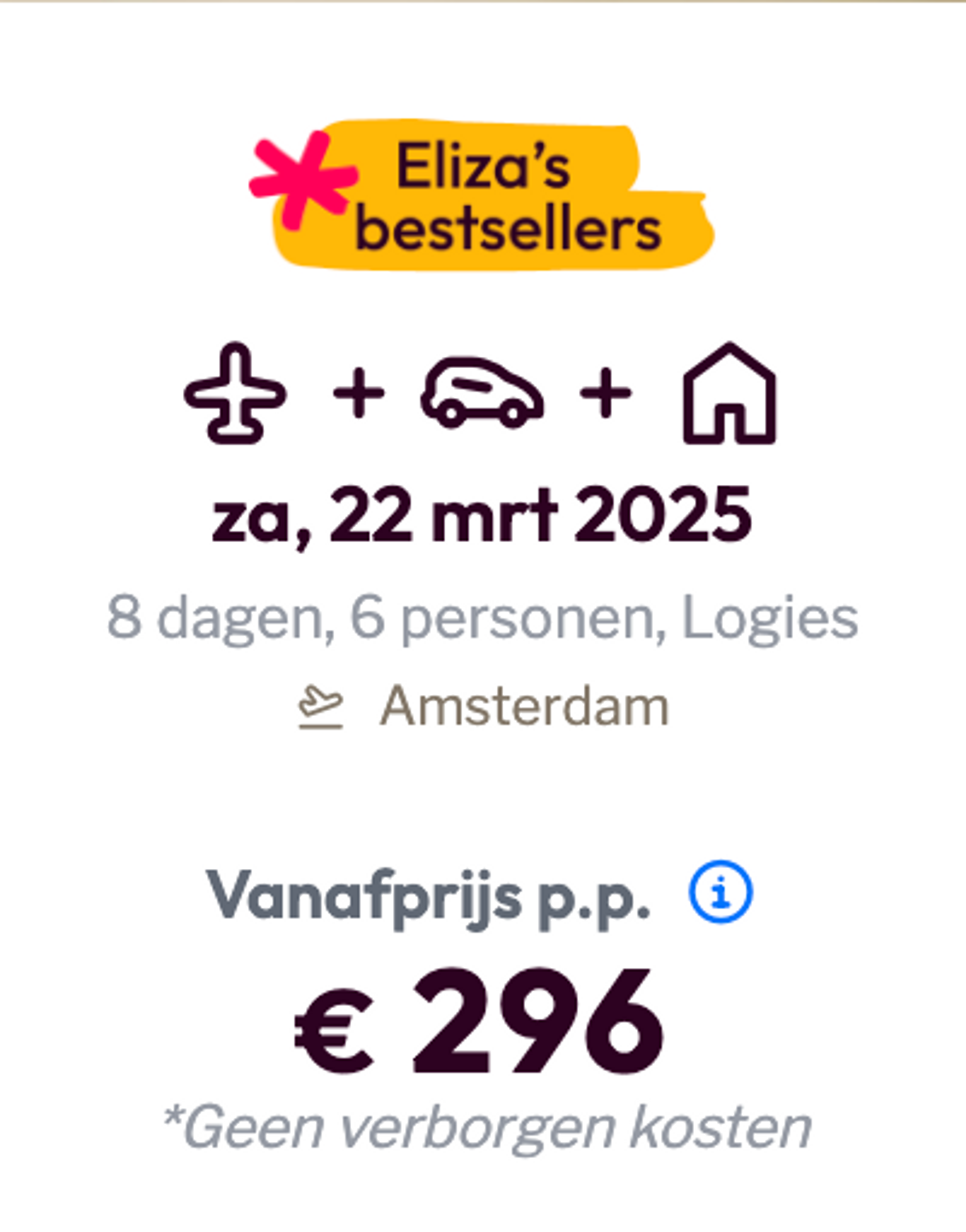 Boekingsvoorbeeld