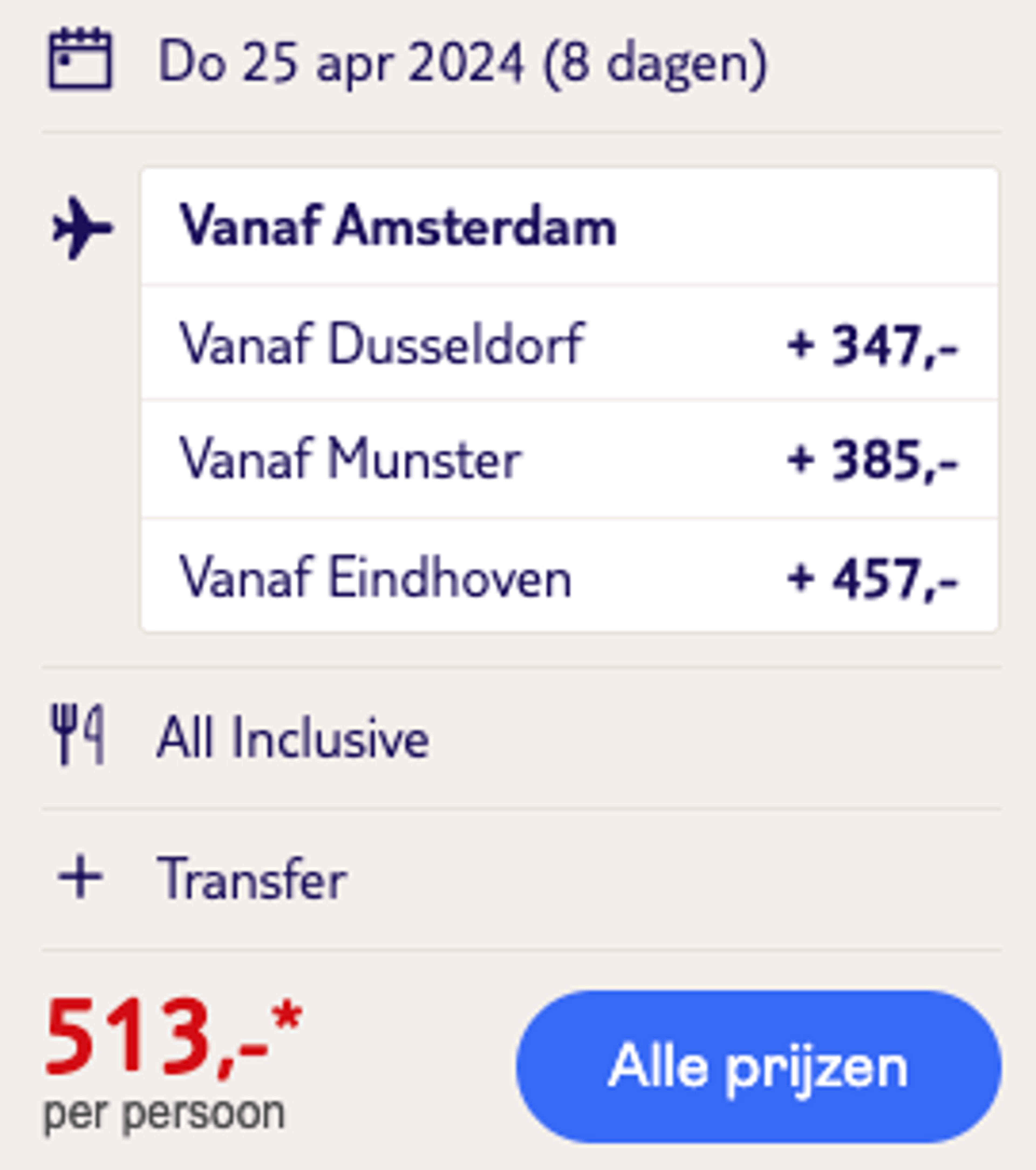 Boekingsvoorbeeld