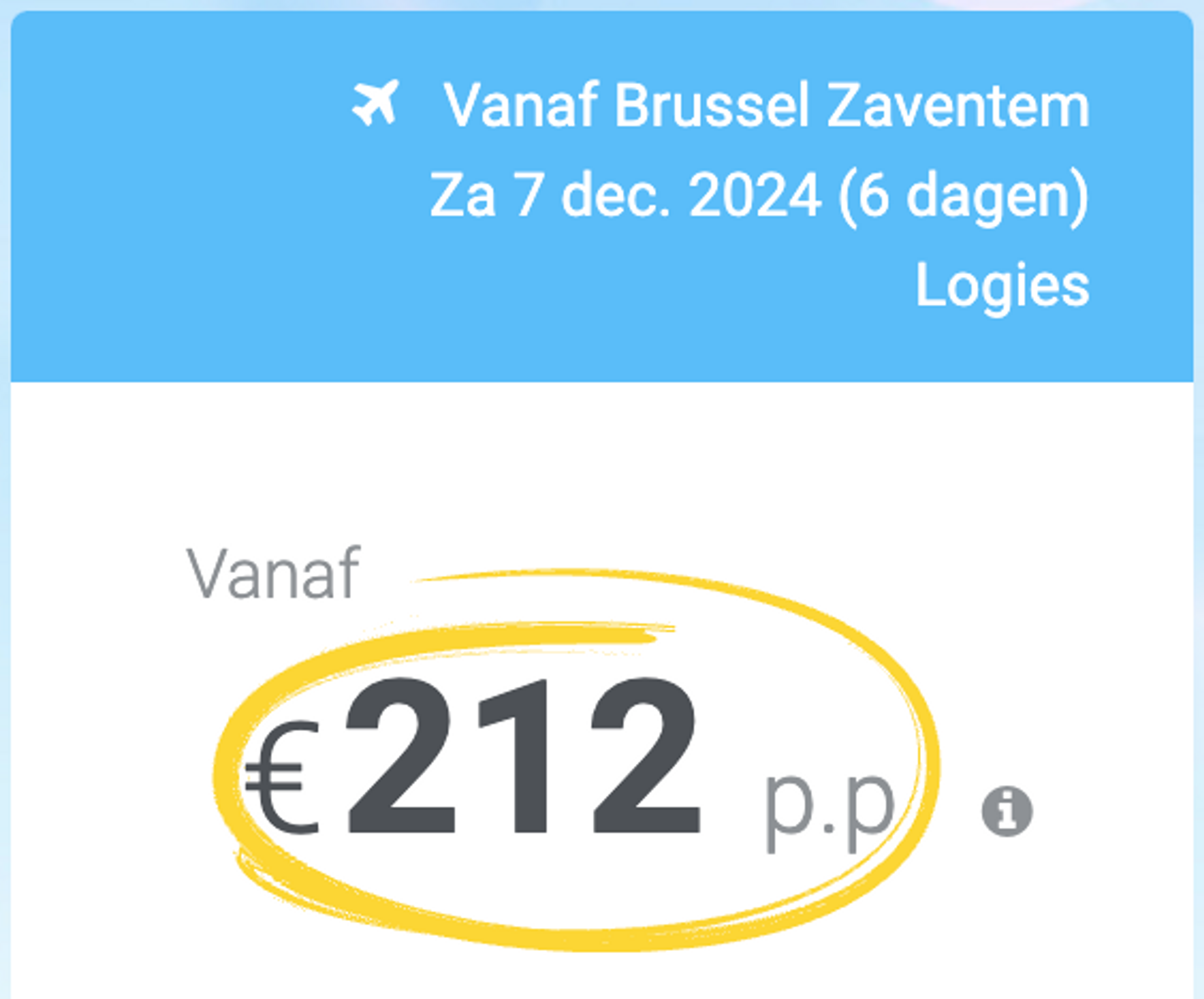 Boekingsvoorbeeld