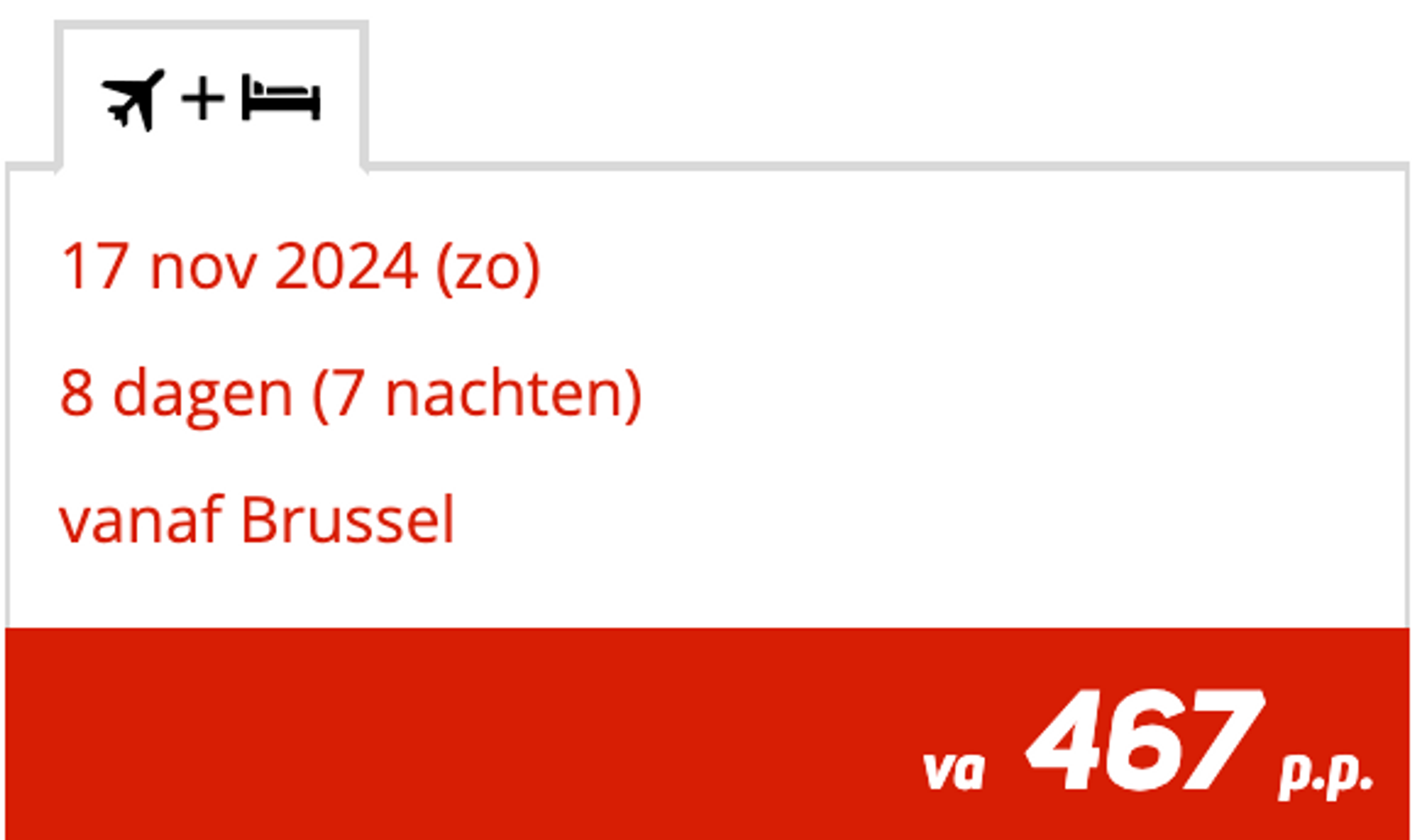 Boekingsvoorbeeld