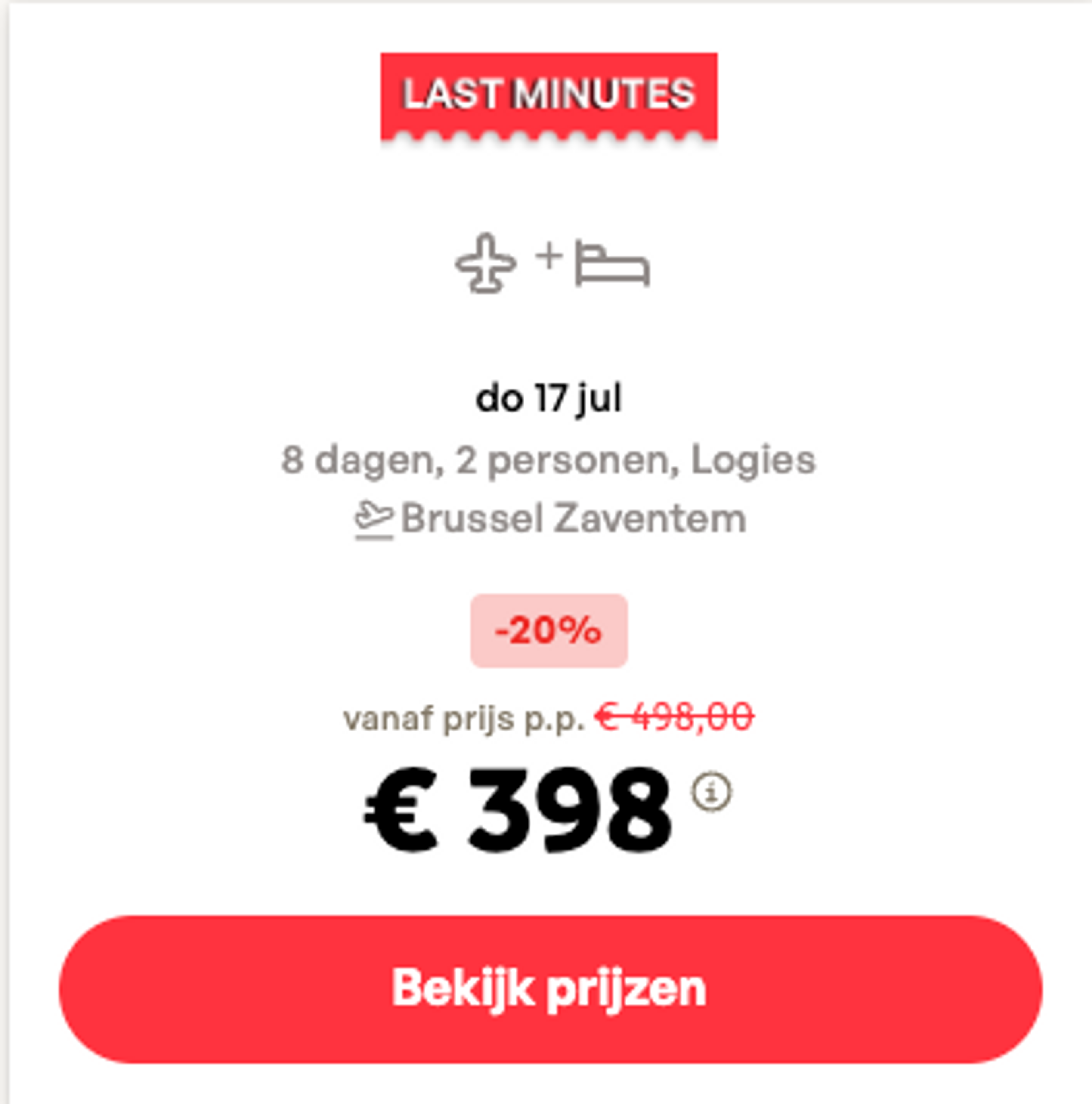 Boekingsvoorbeeld