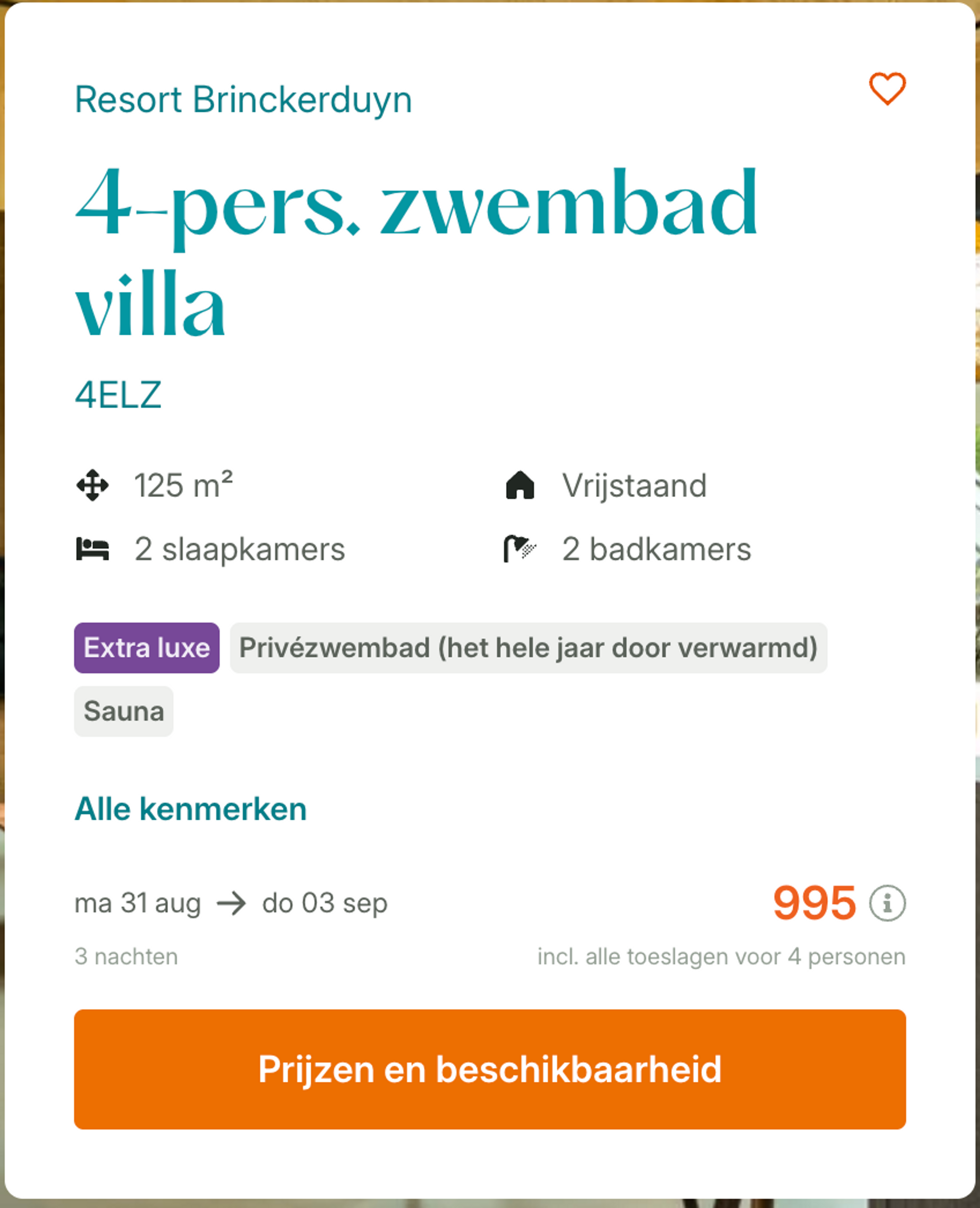 Boekingsvoorbeeld