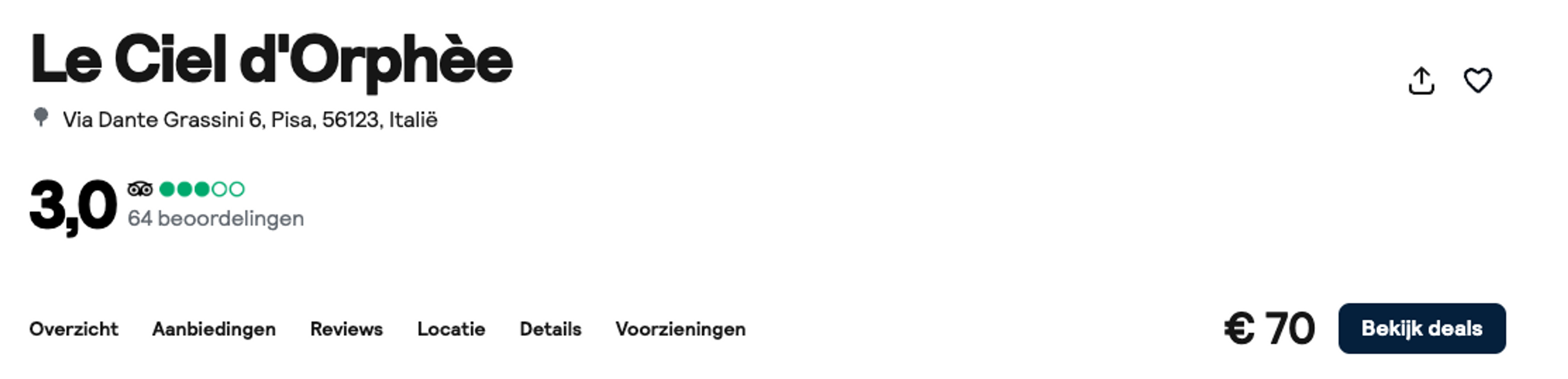Boekingsvoorbeeld