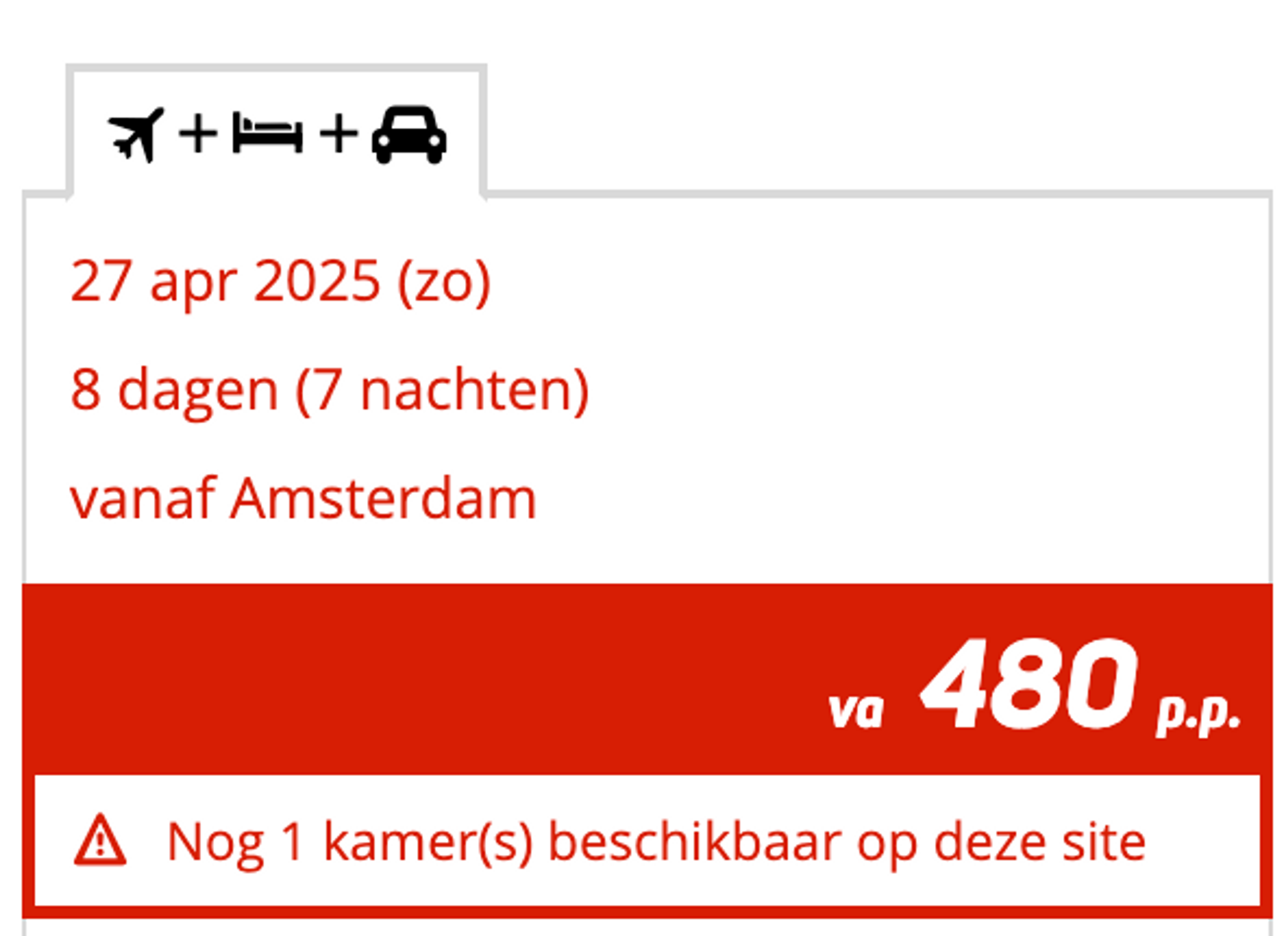 Boekingsvoorbeeld