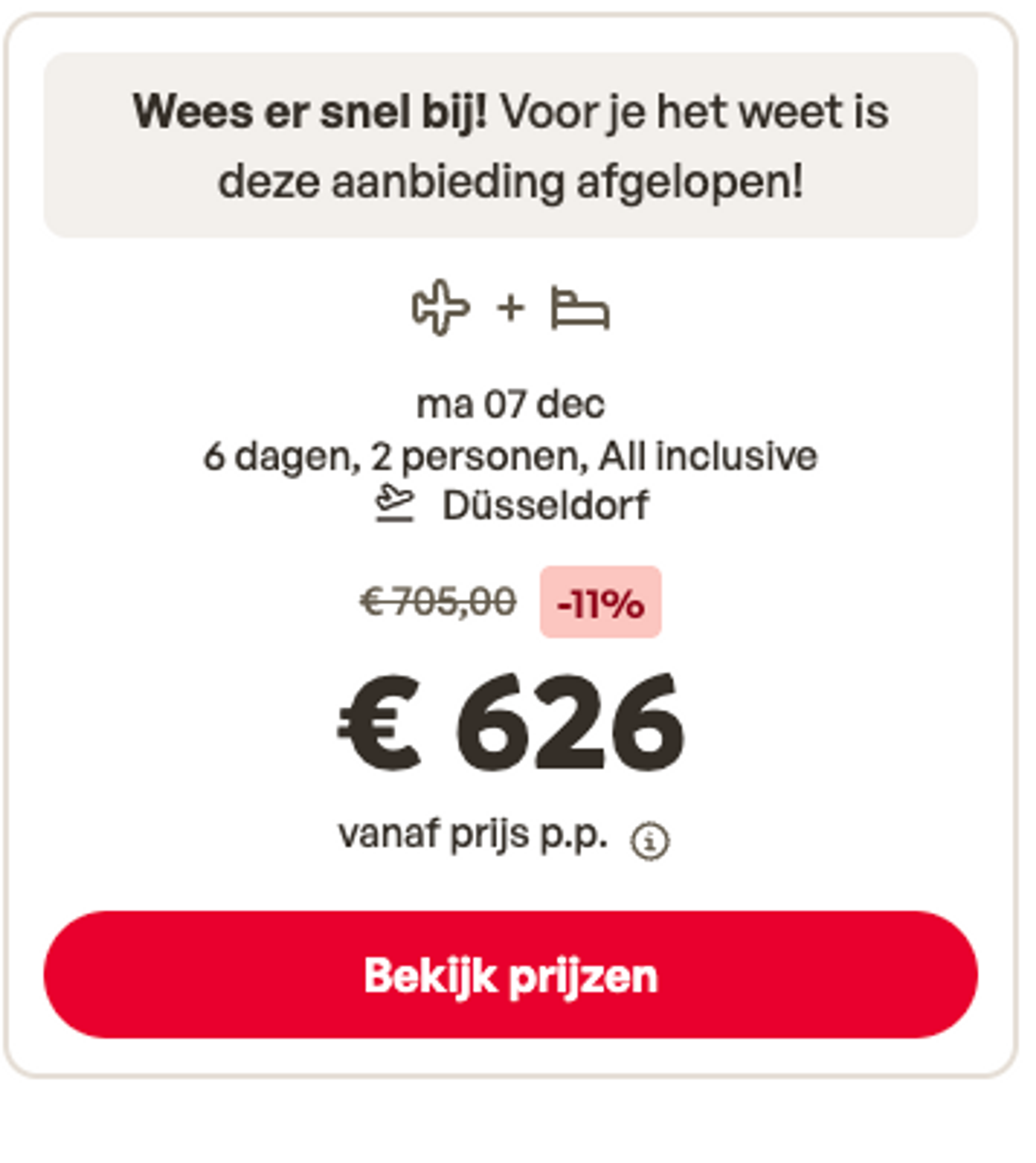 Boekingsvoorbeeld