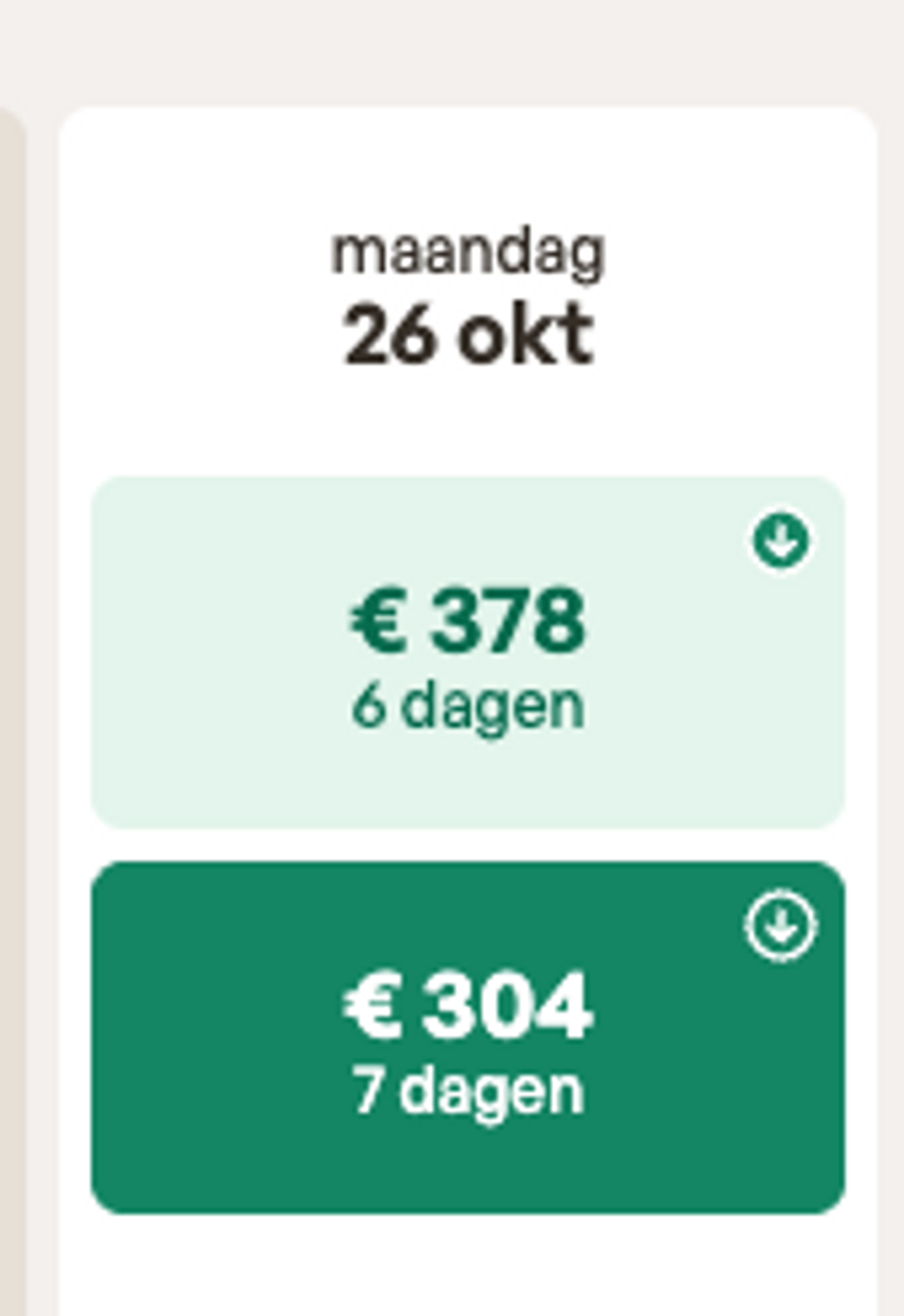 Boekingsvoorbeeld