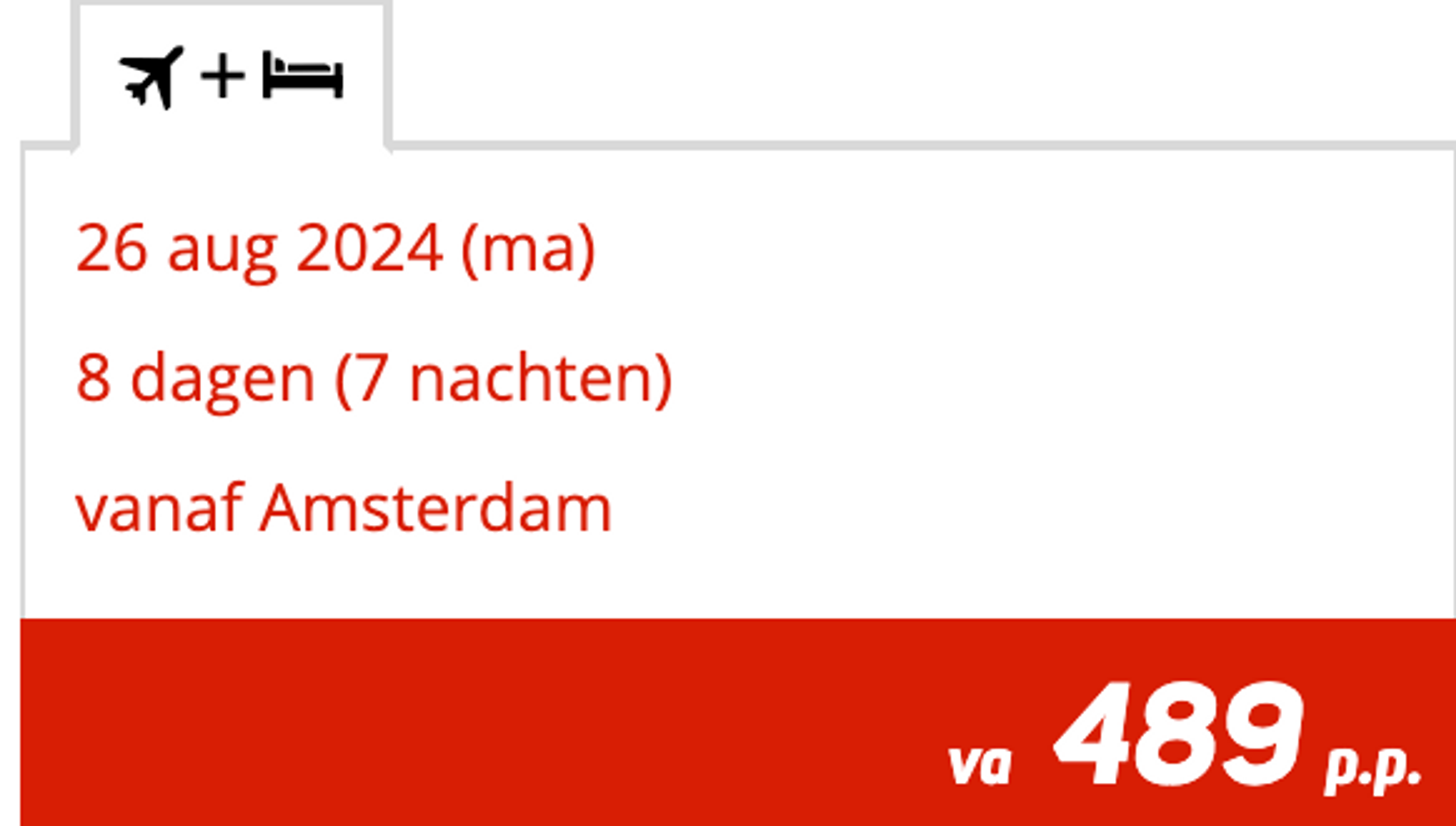 Boekingsvoorbeeld
