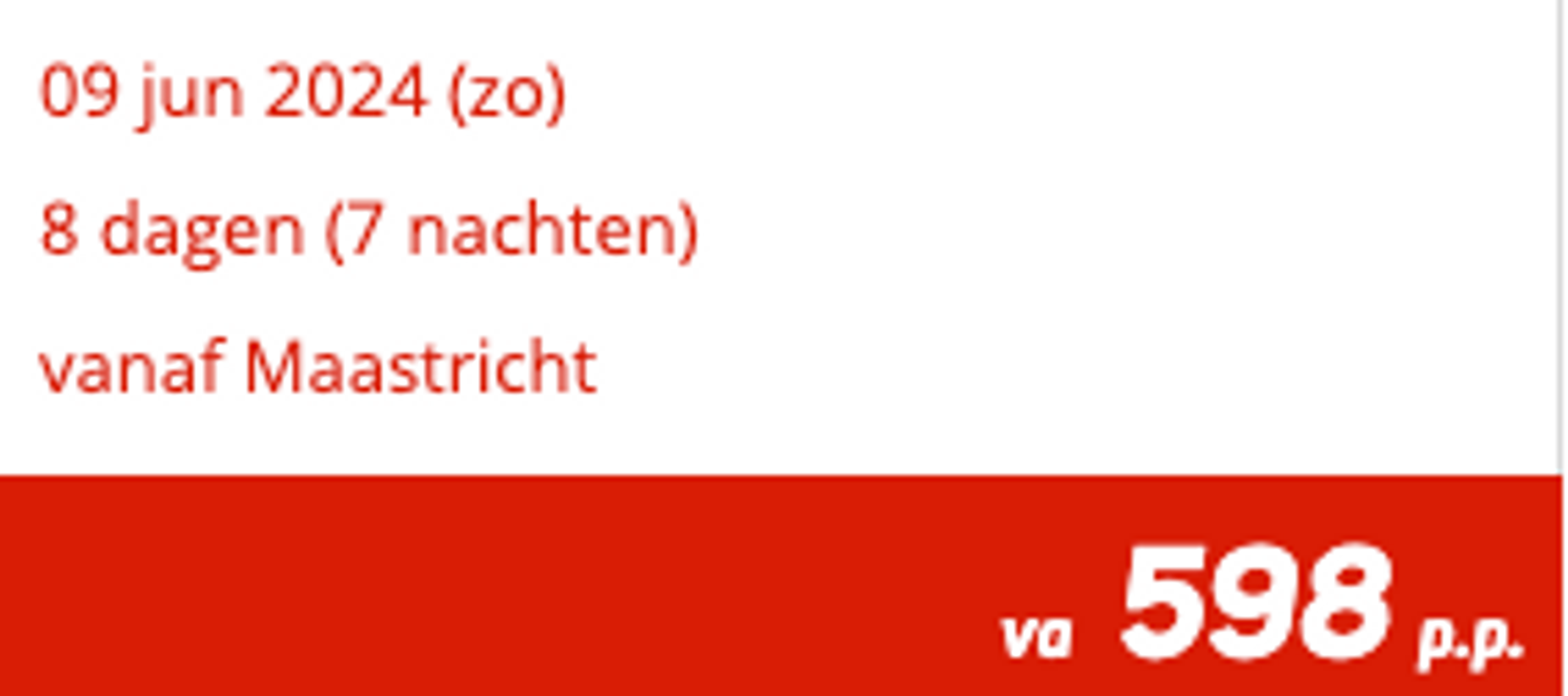 Boekingsvoorbeeld