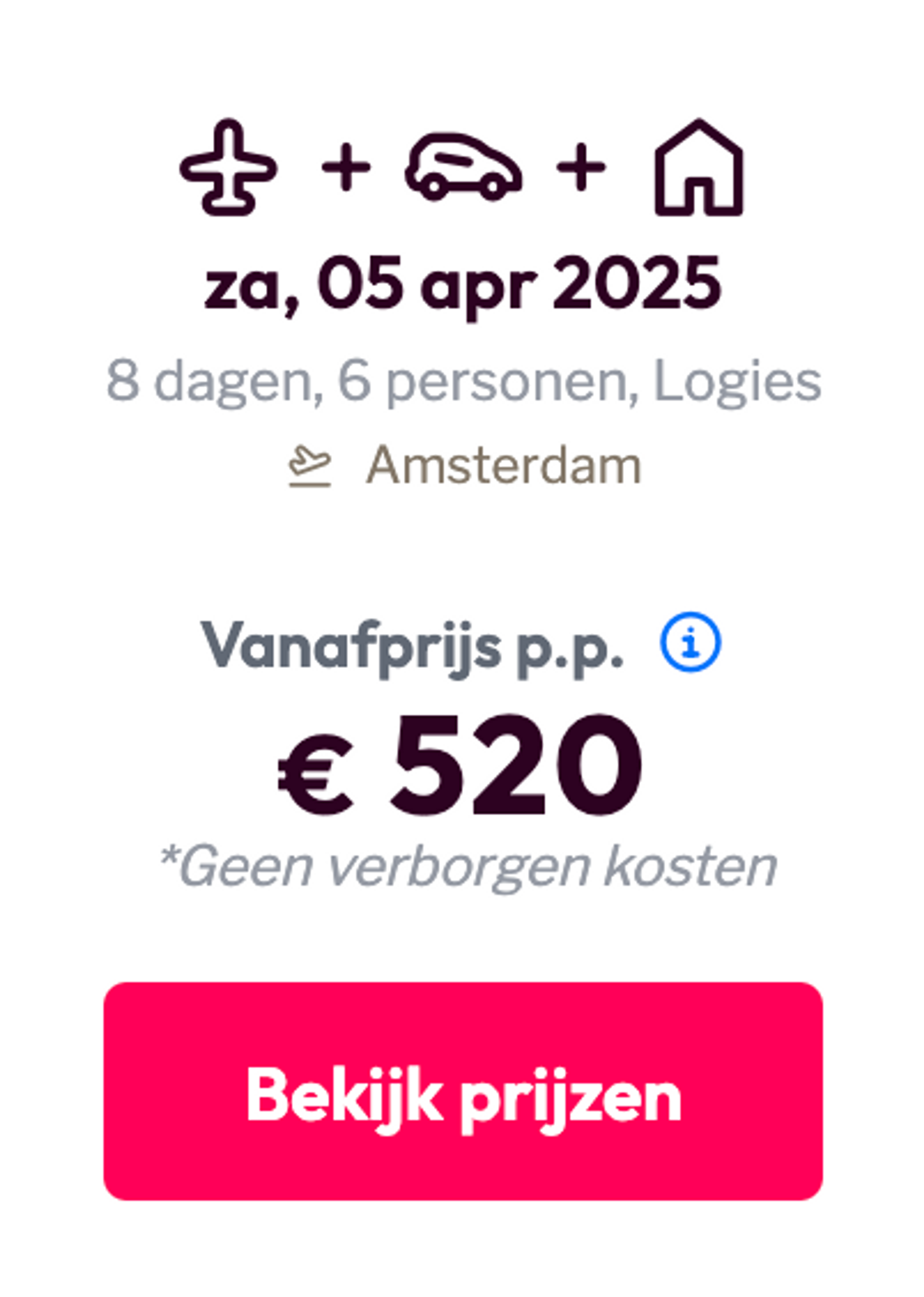 Boekingsvoorbeeld
