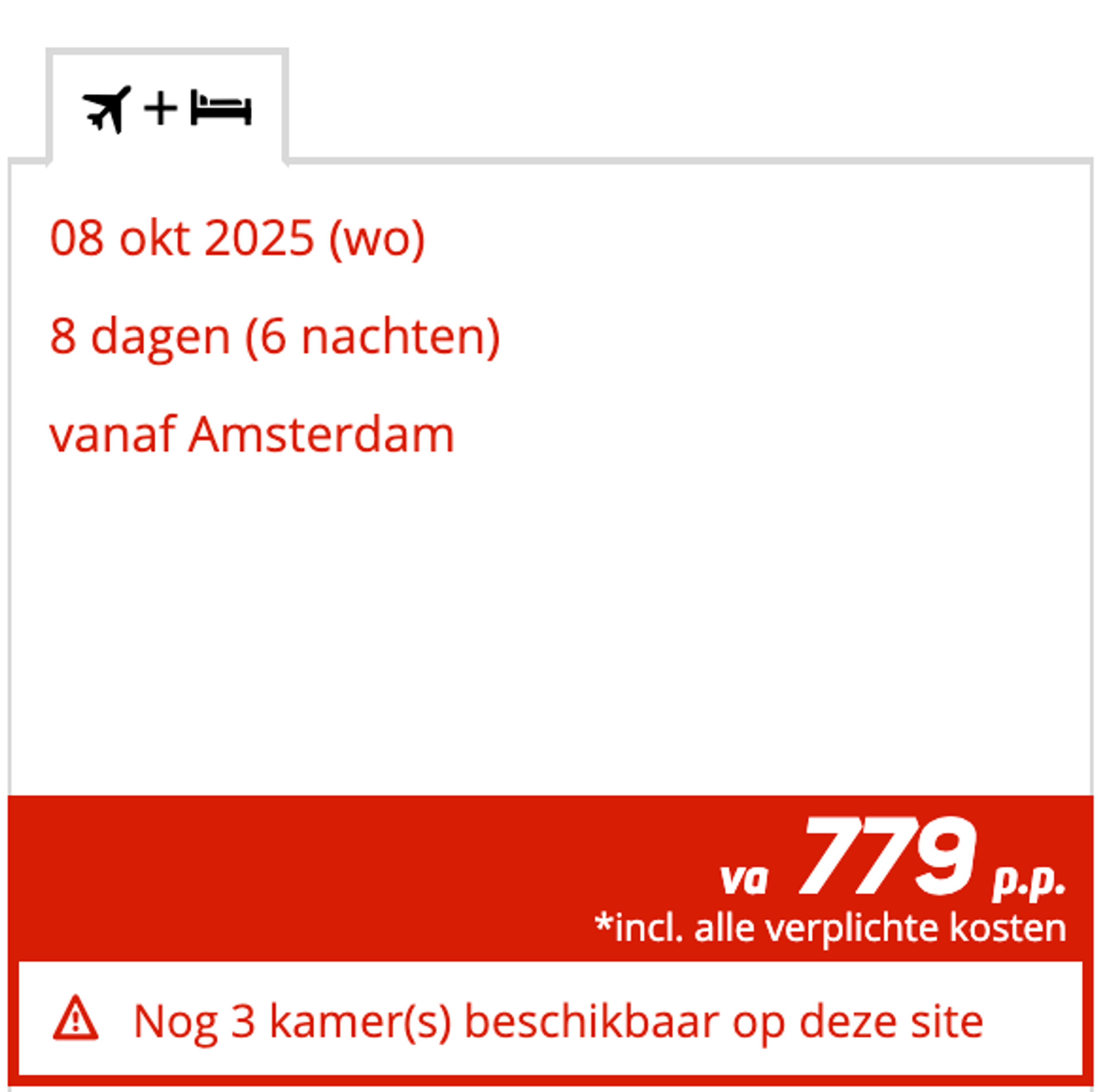 Boekingsvoorbeeld