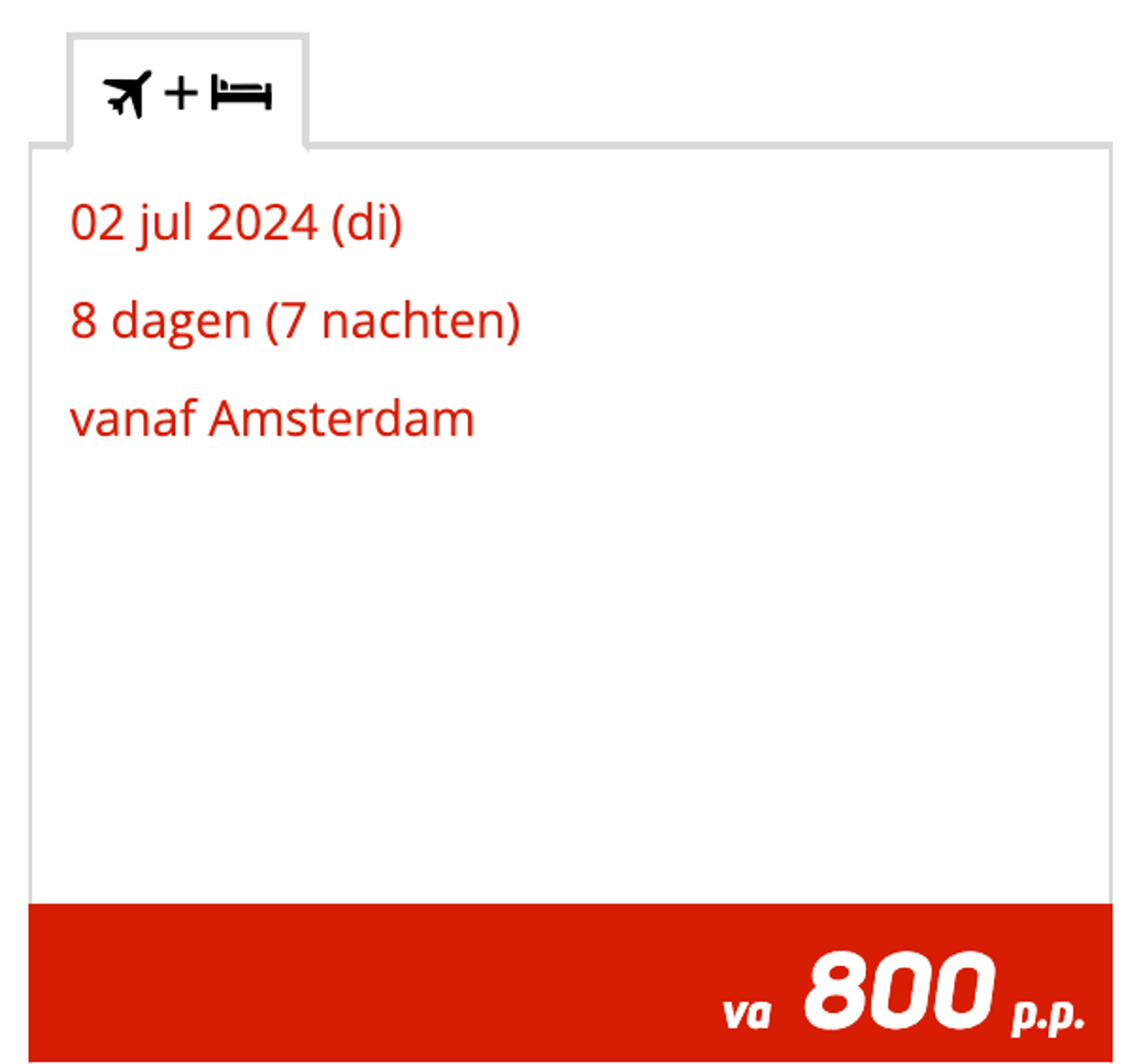 Boekingsvoorbeeld