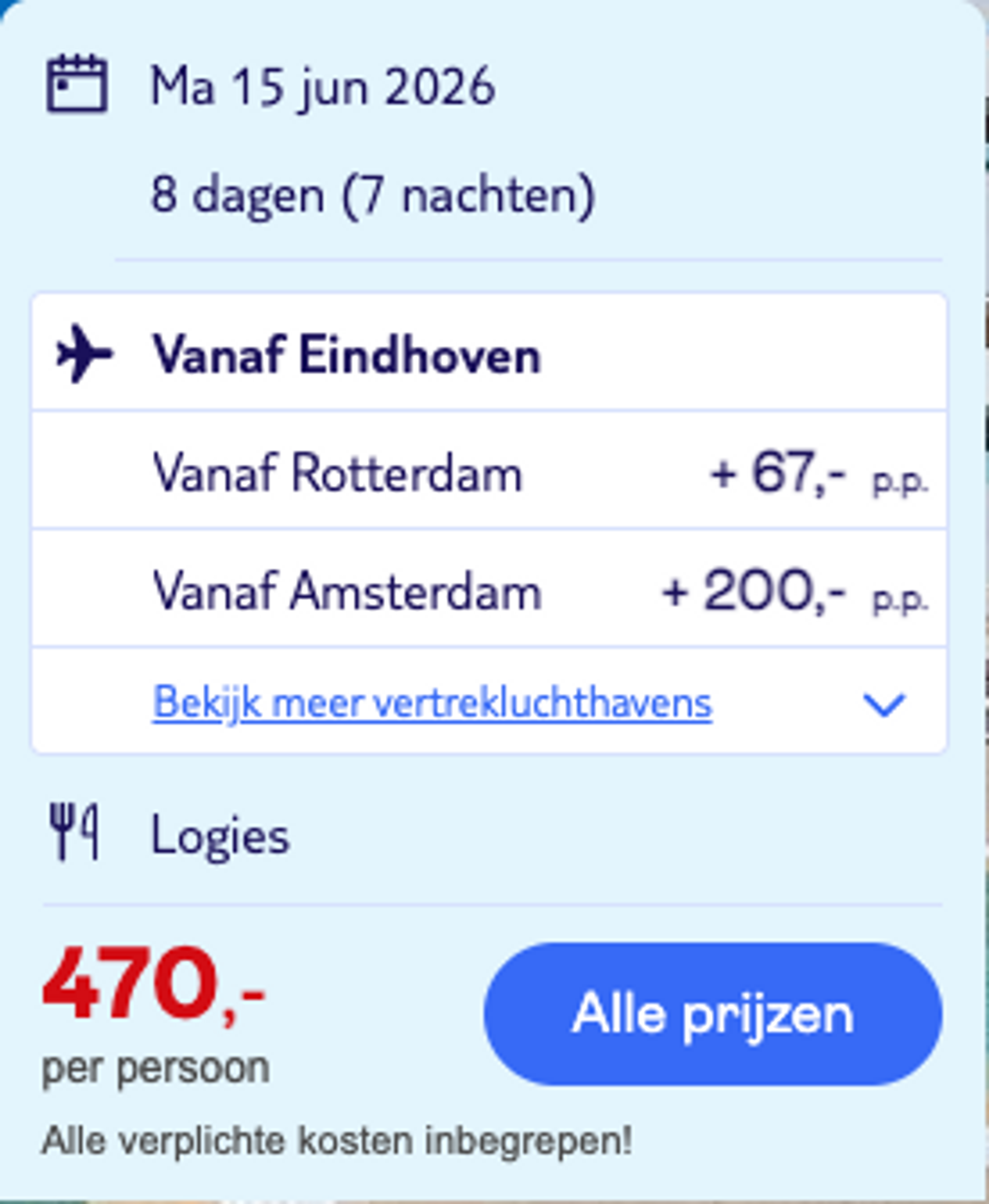 Boekingsvoorbeeld