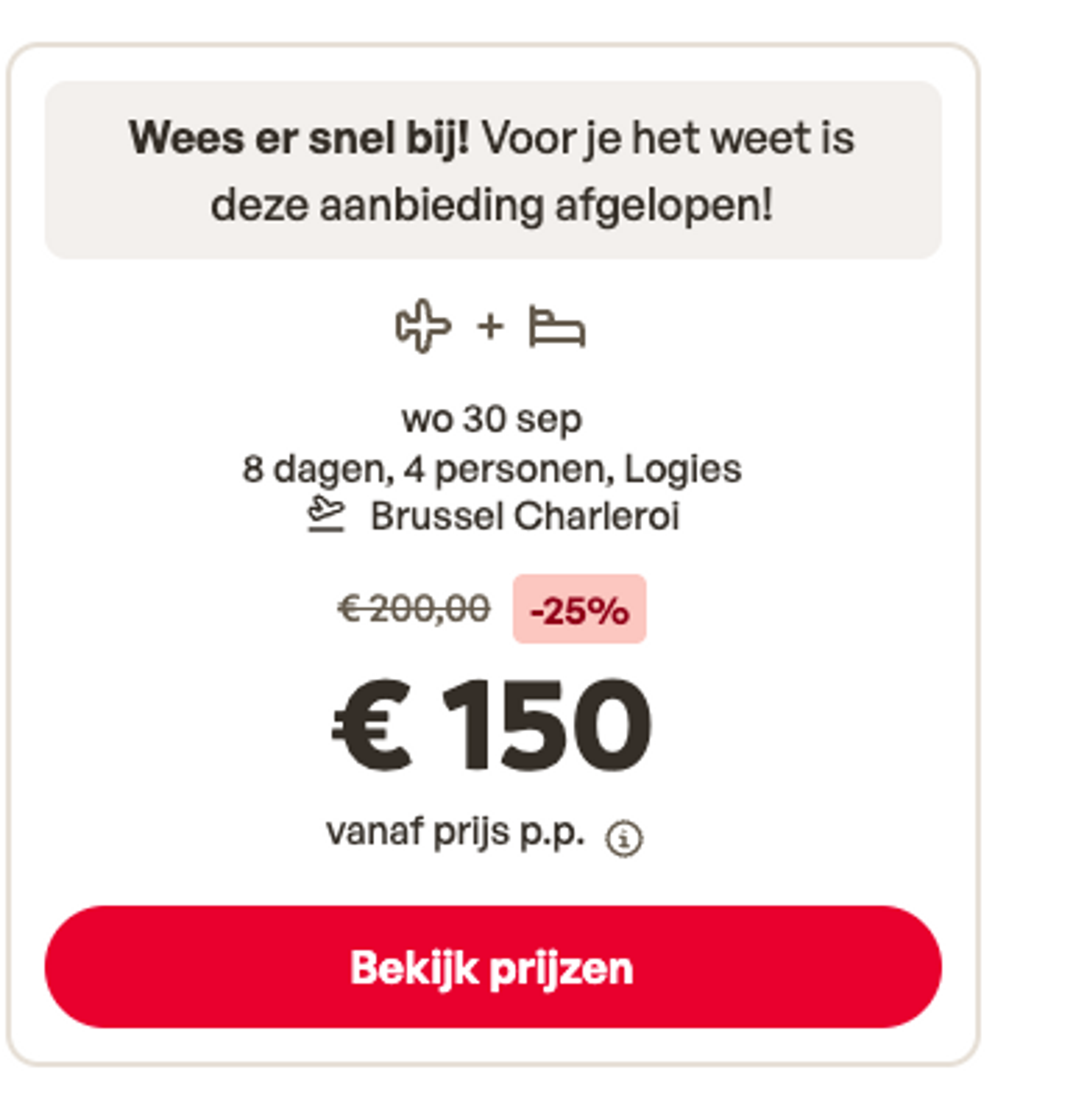 Boekingsvoorbeeld