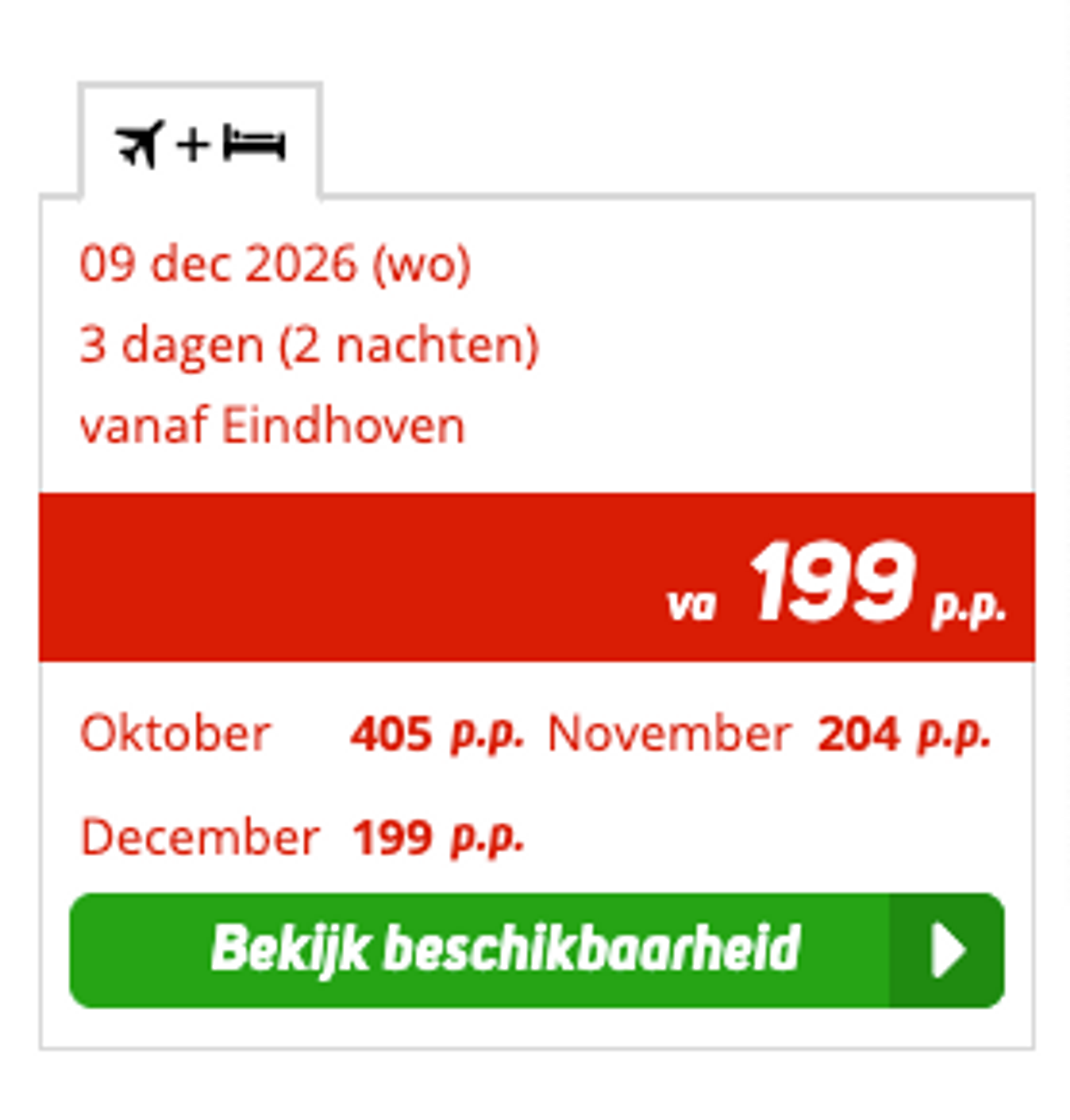 Boekingsvoorbeeld