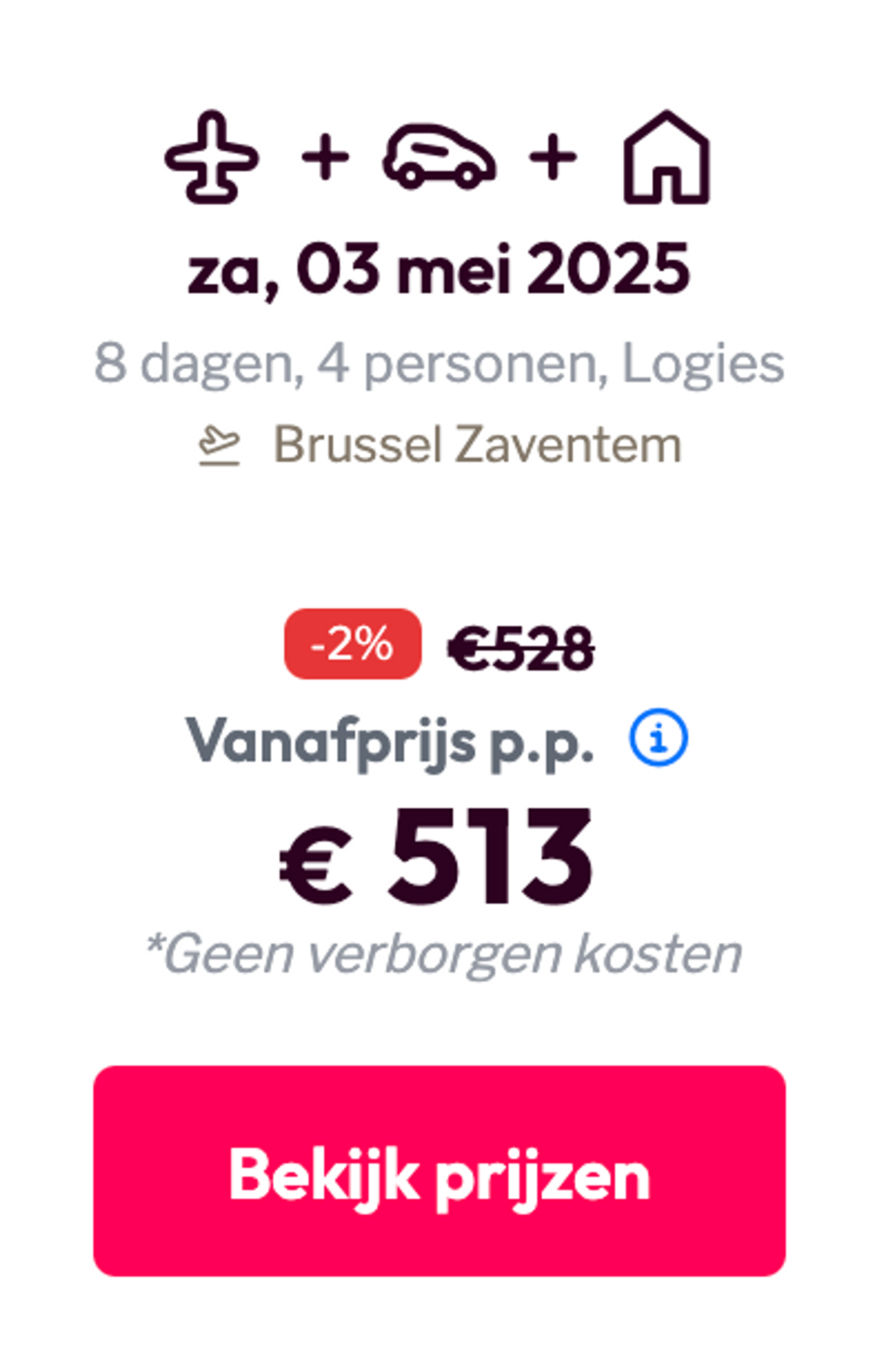 Boekingsvoorbeeld
