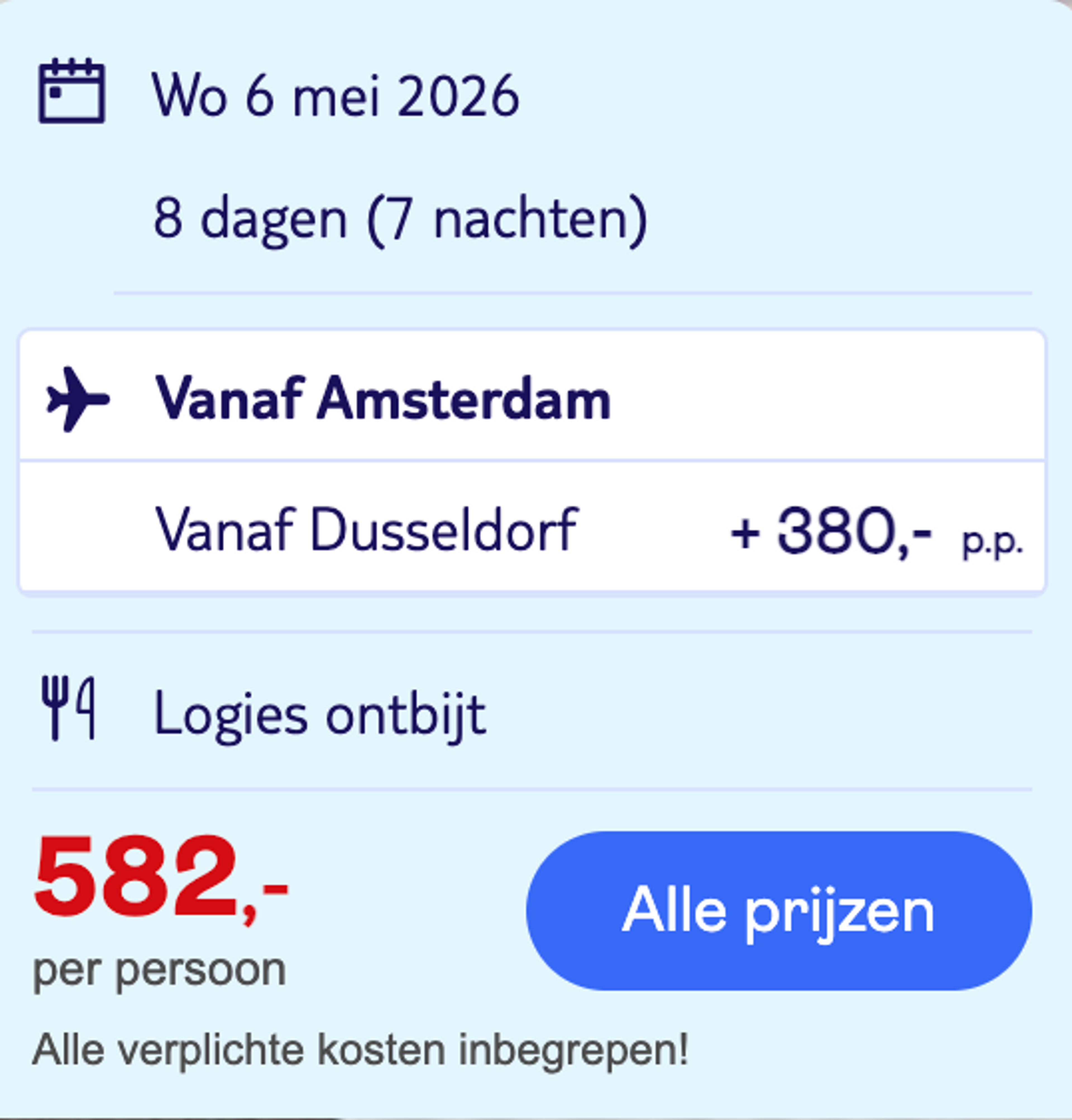 Boekingsvoorbeeld