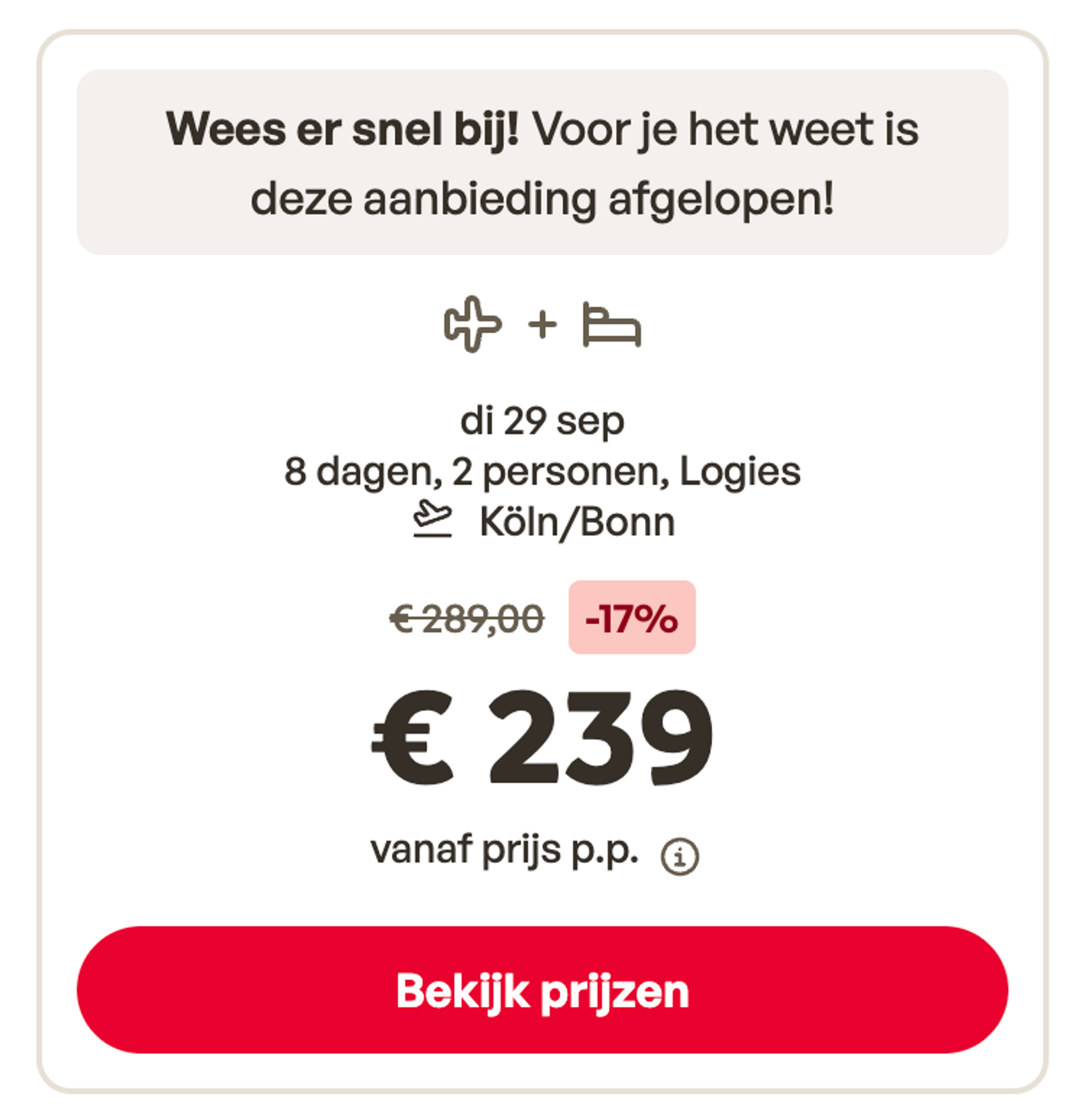 Boekingsvoorbeeld