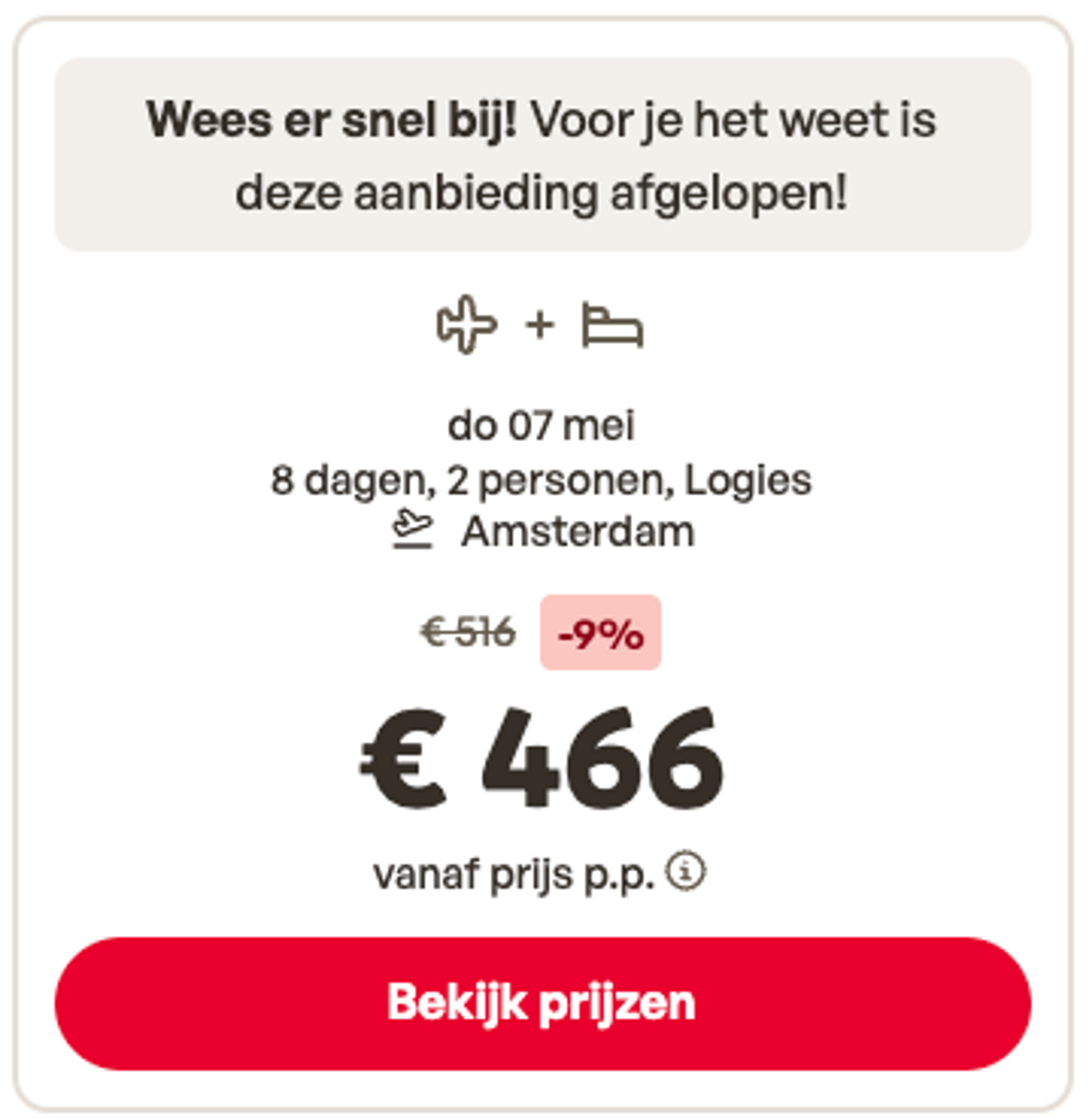 Boekingsvoorbeeld