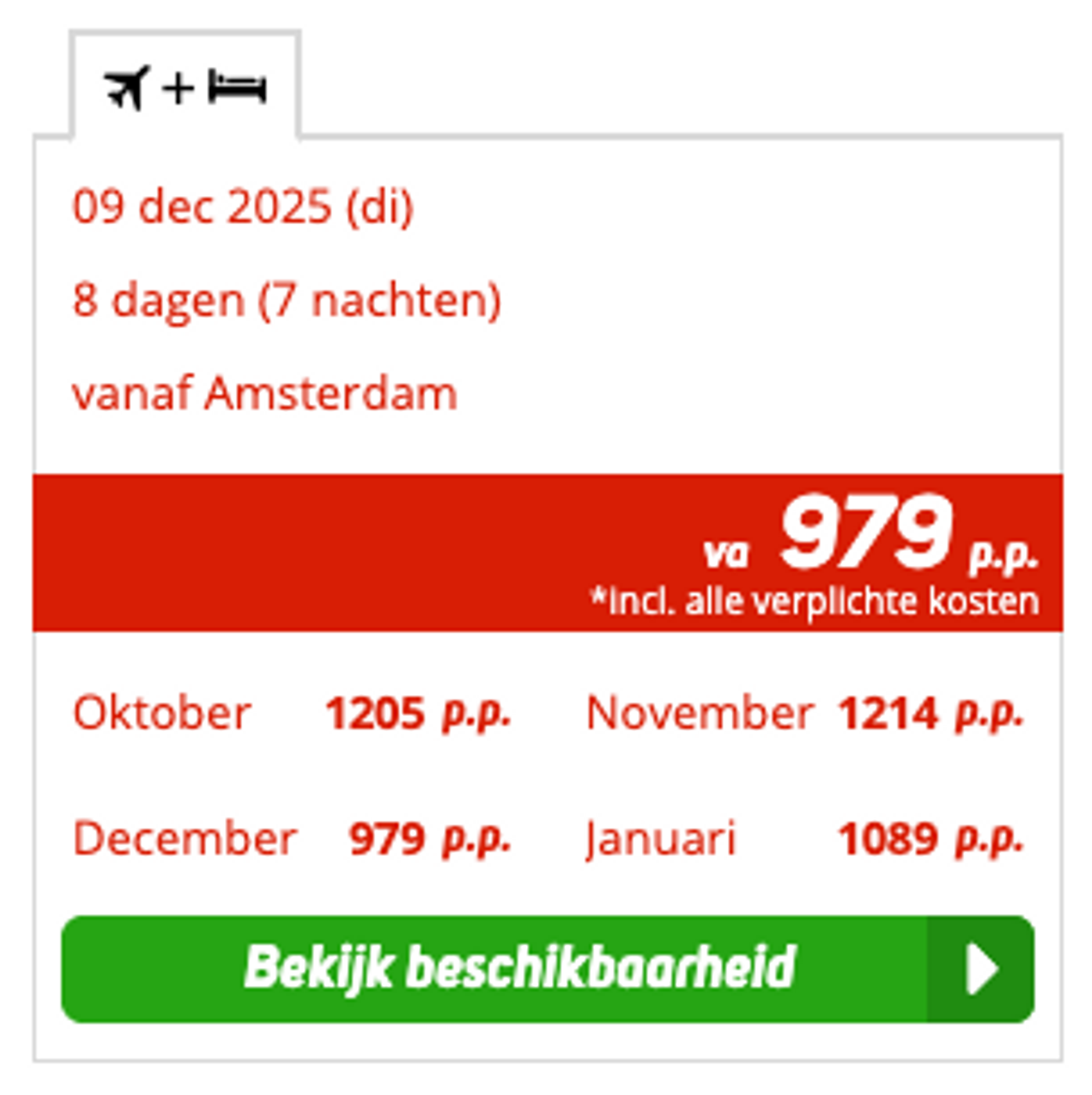 Boekingsvoorbeeld