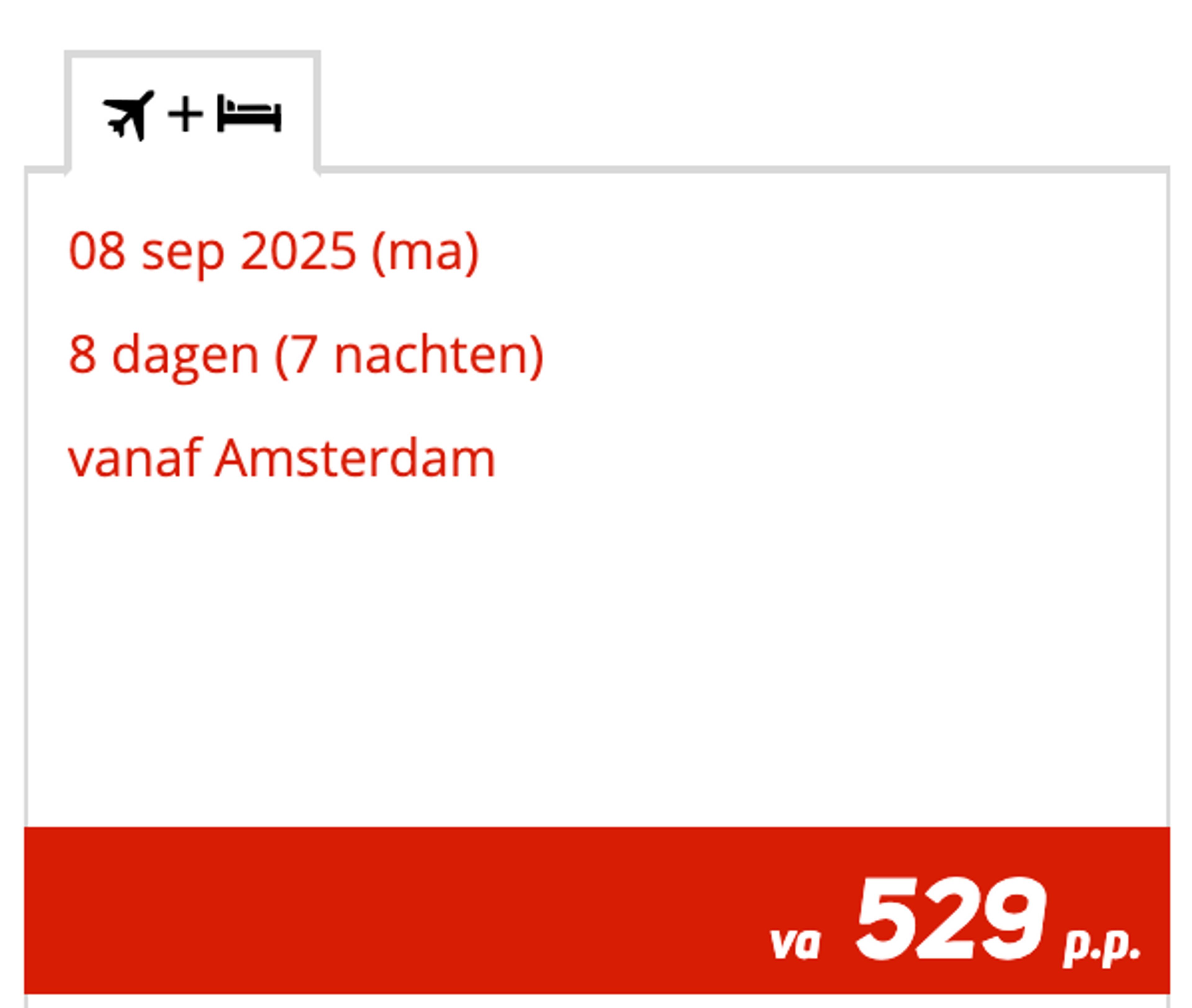 Boekingsvoorbeeld