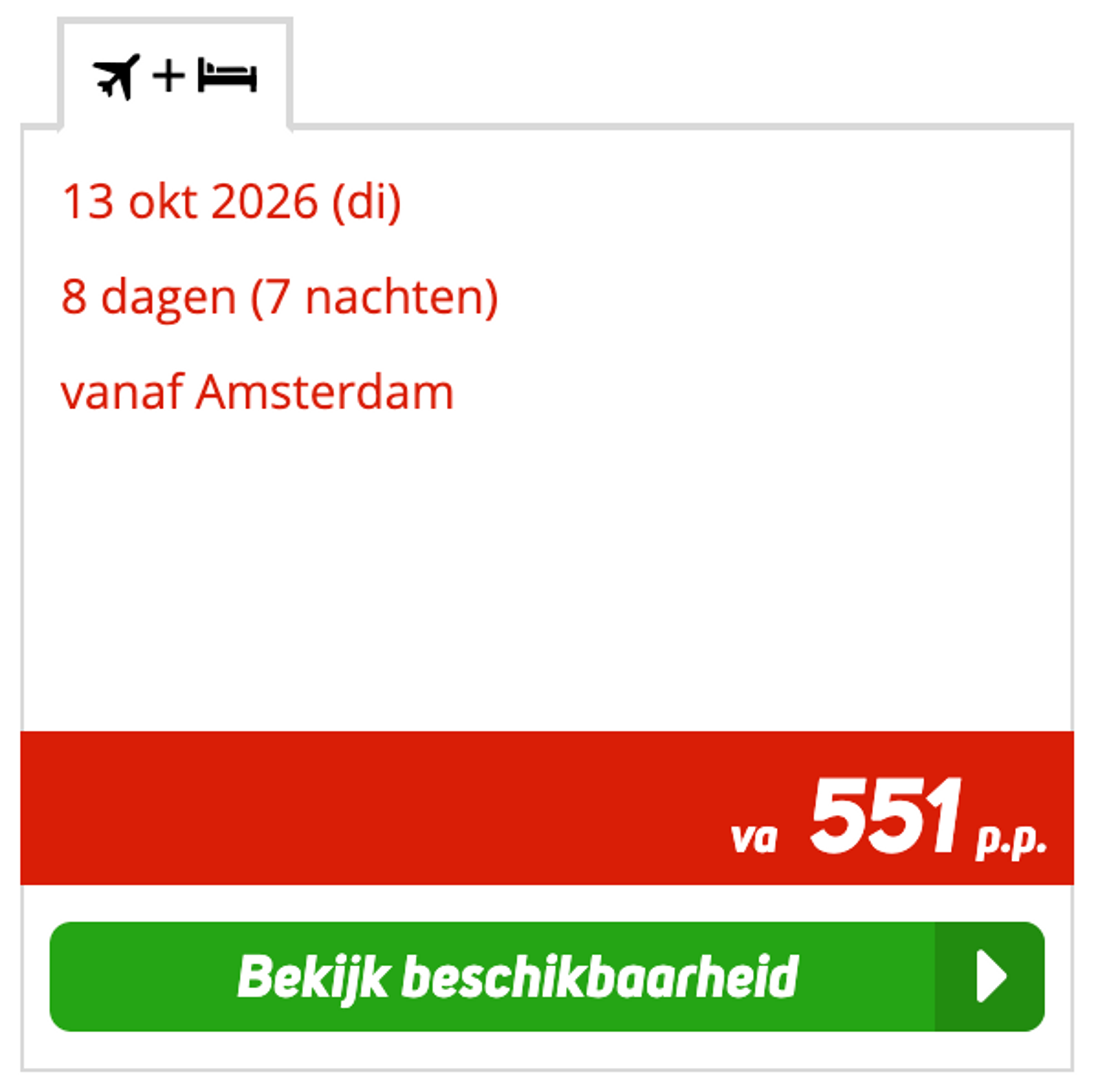 Boekingsvoorbeeld