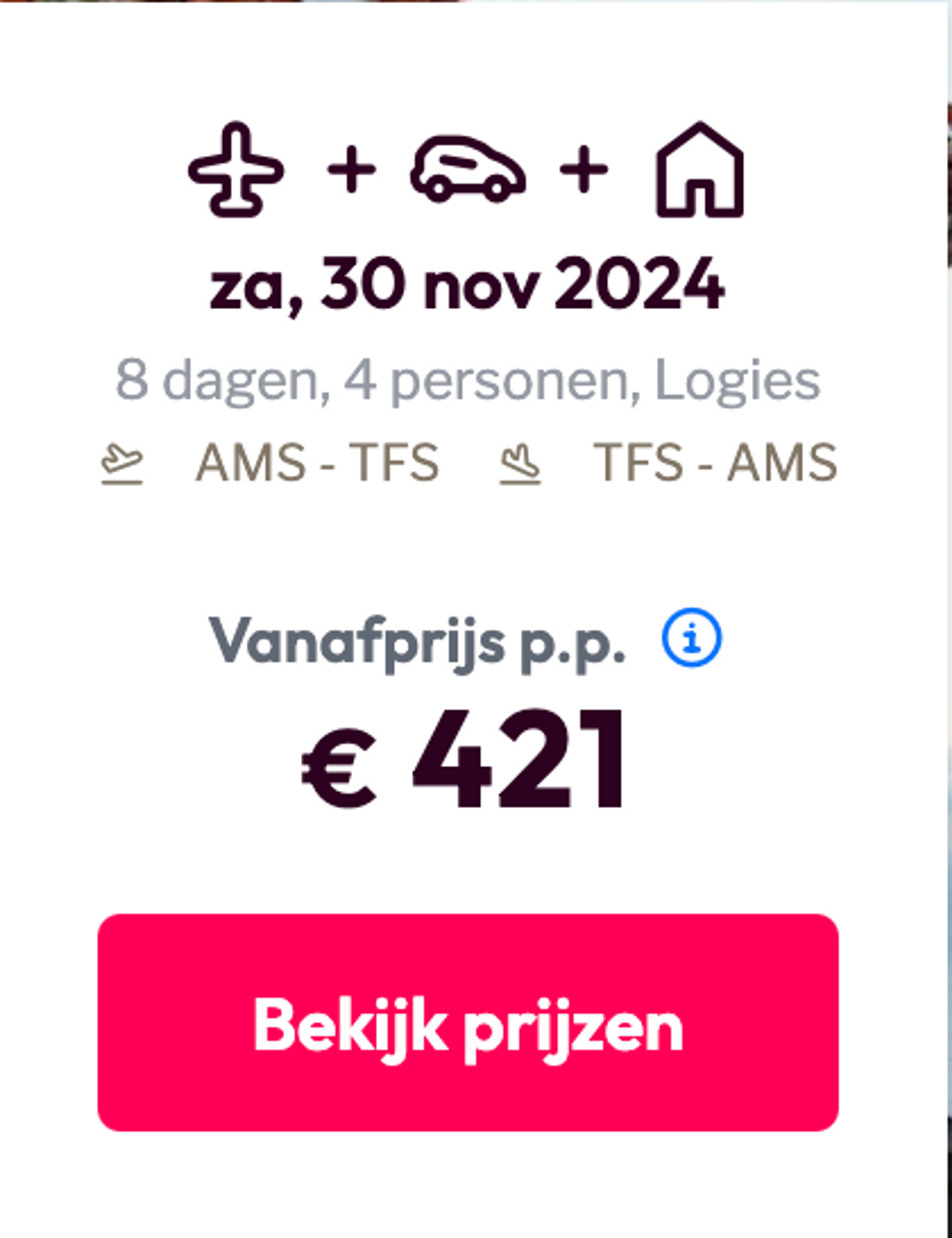 Boekingsvoorbeeld