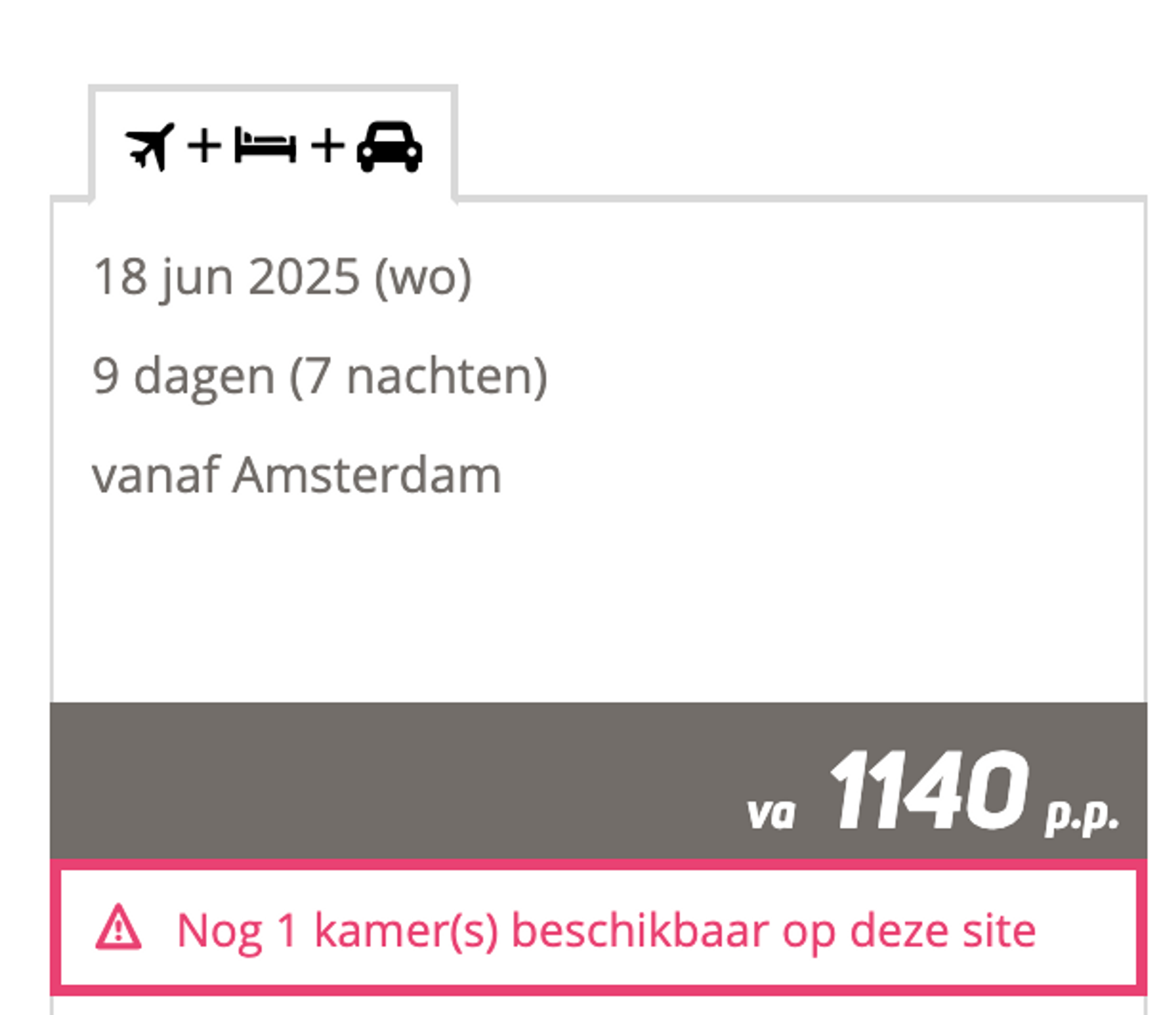 Boekingsvoorbeeld