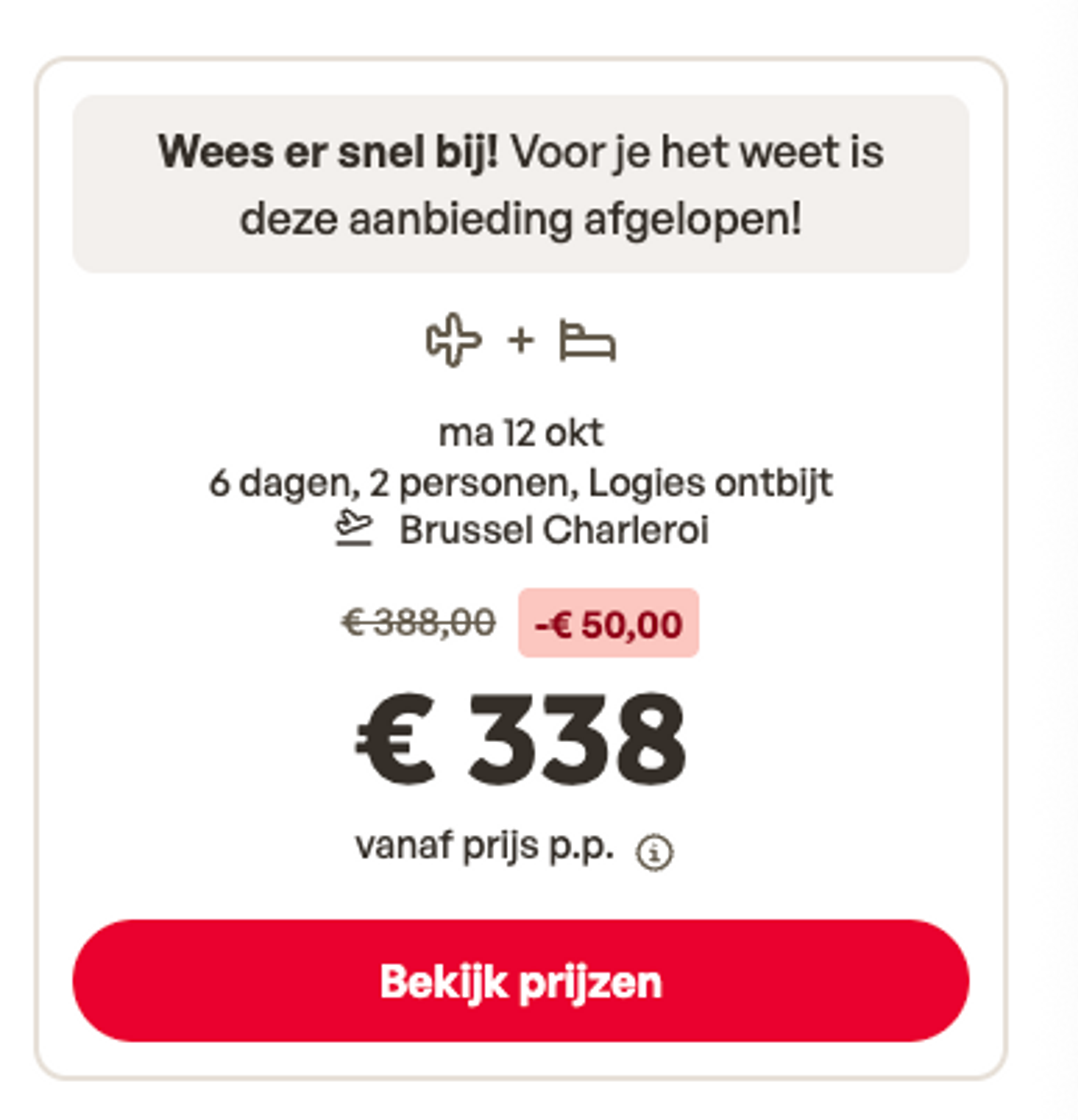Boekingsvoorbeeld