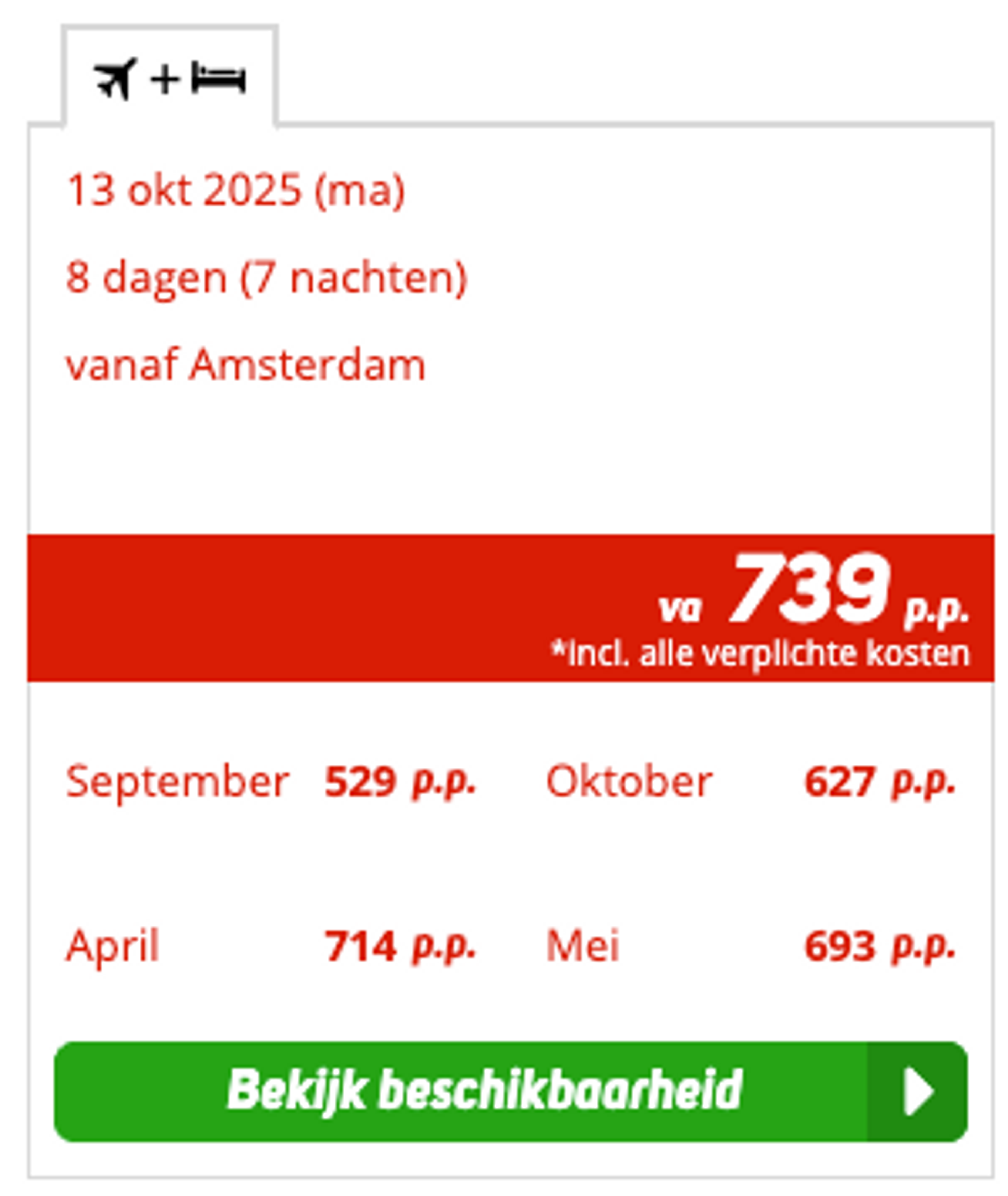 Boekingsvoorbeeld