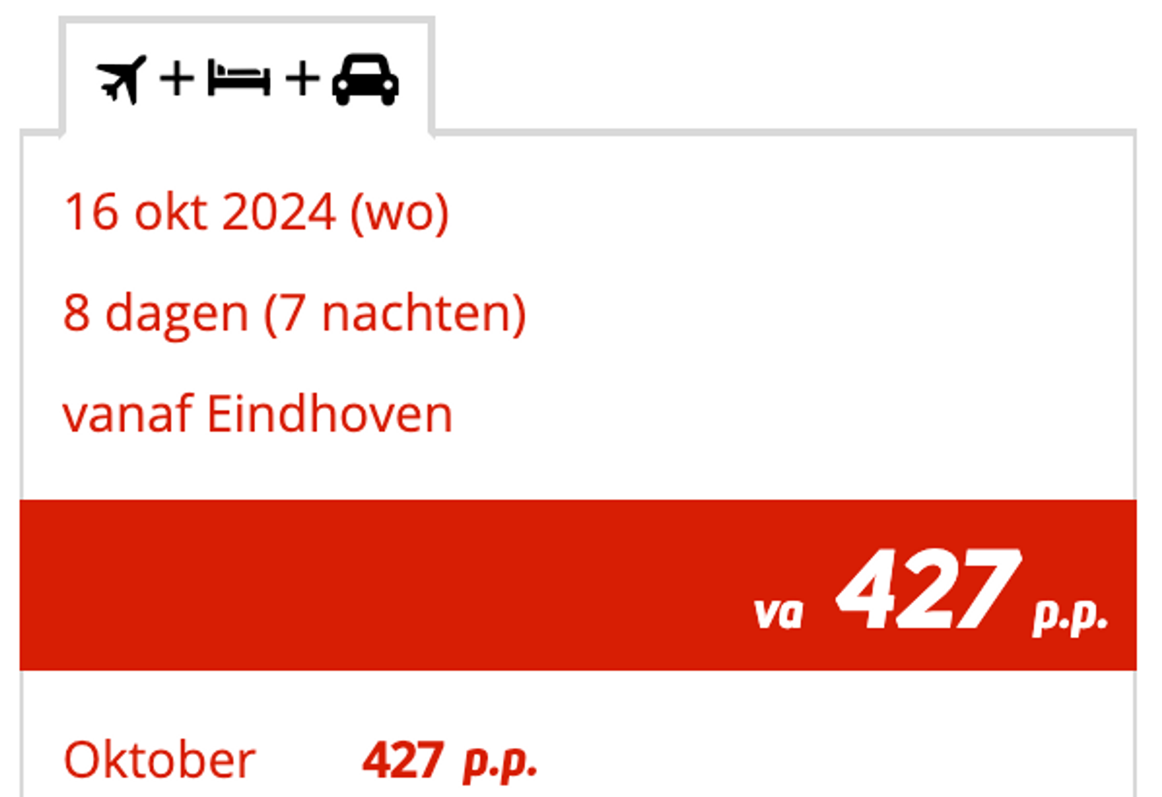 Boekingsvoorbeeld