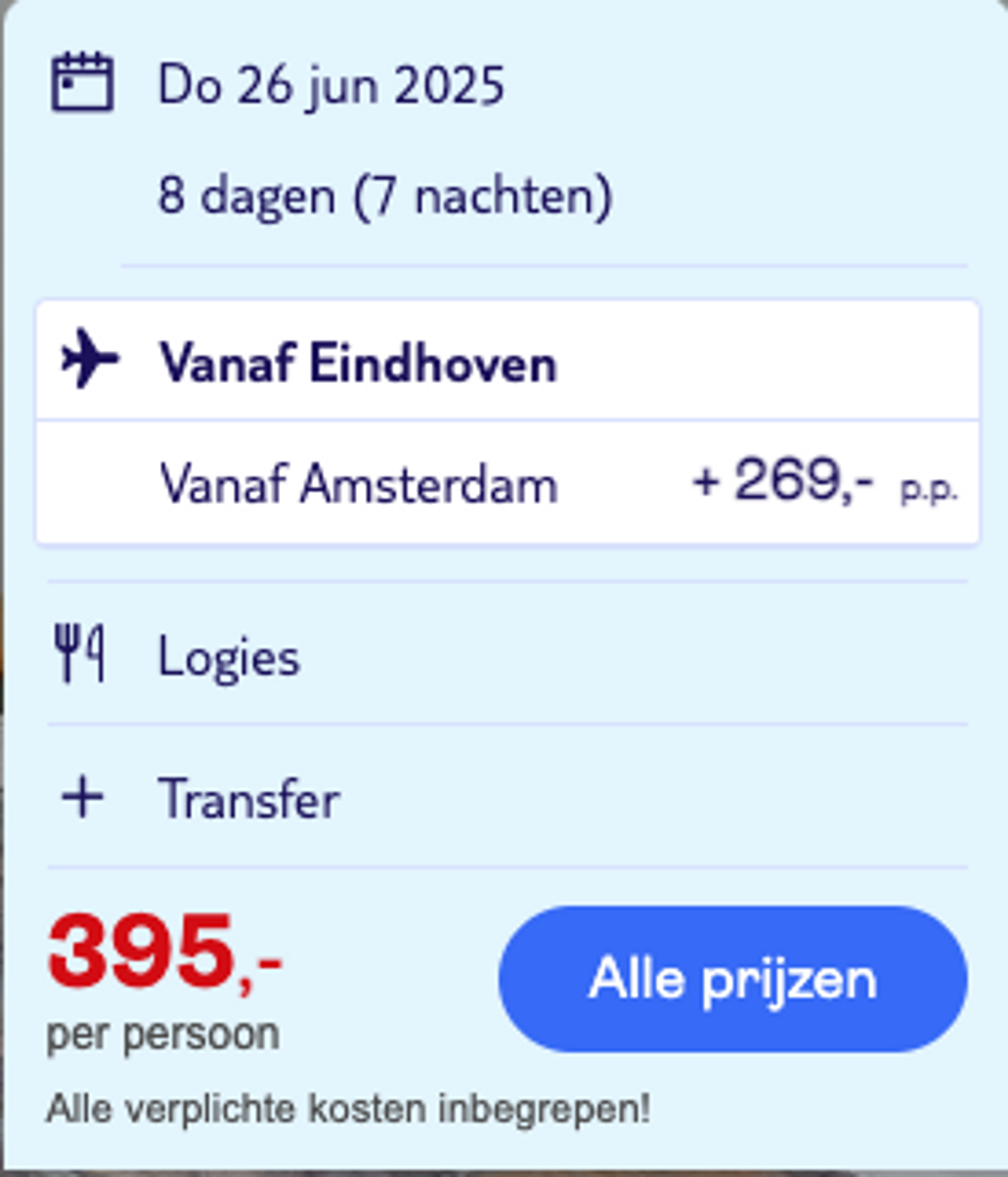 Boekingsvoorbeeld