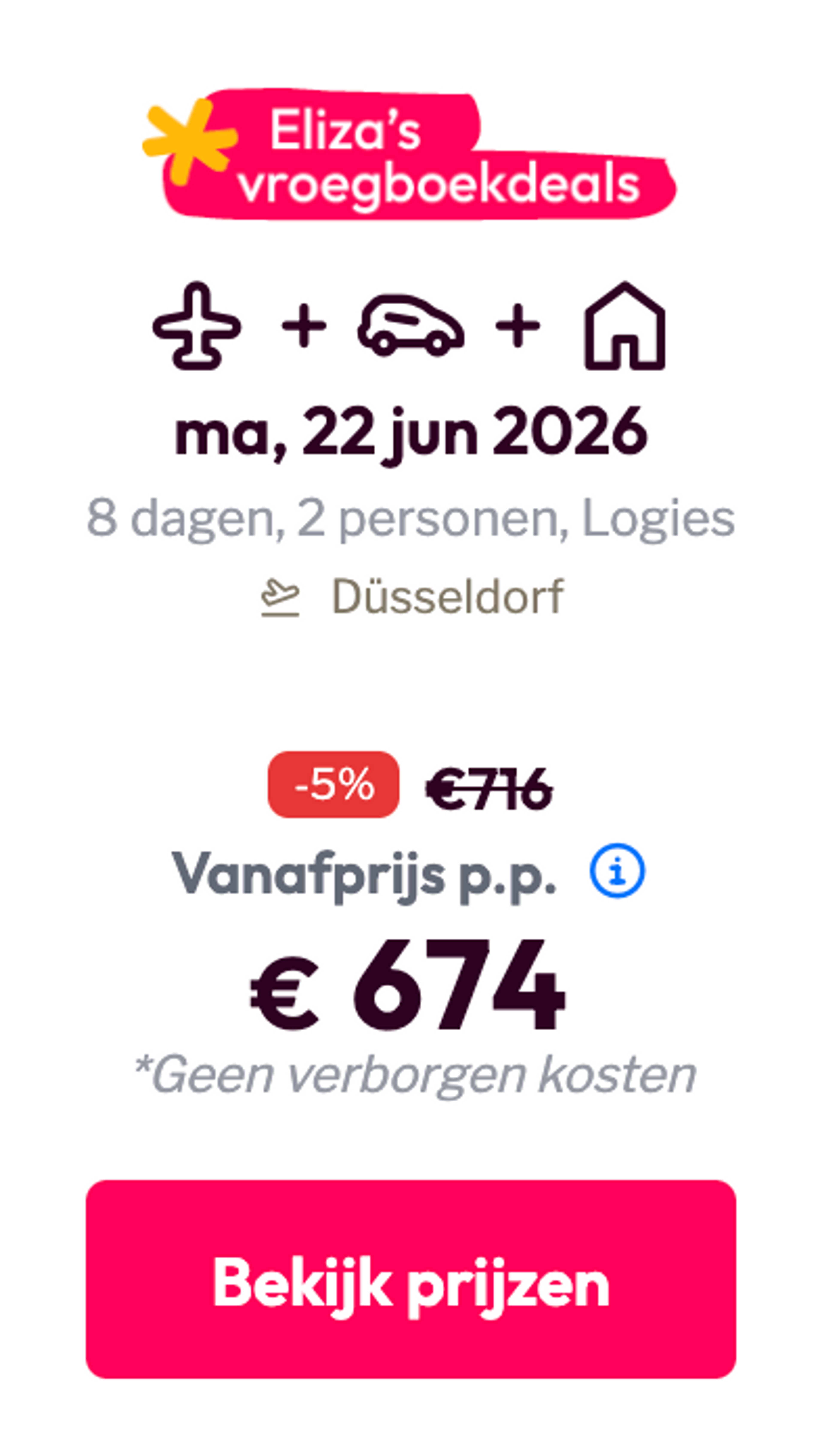Boekingsvoorbeeld