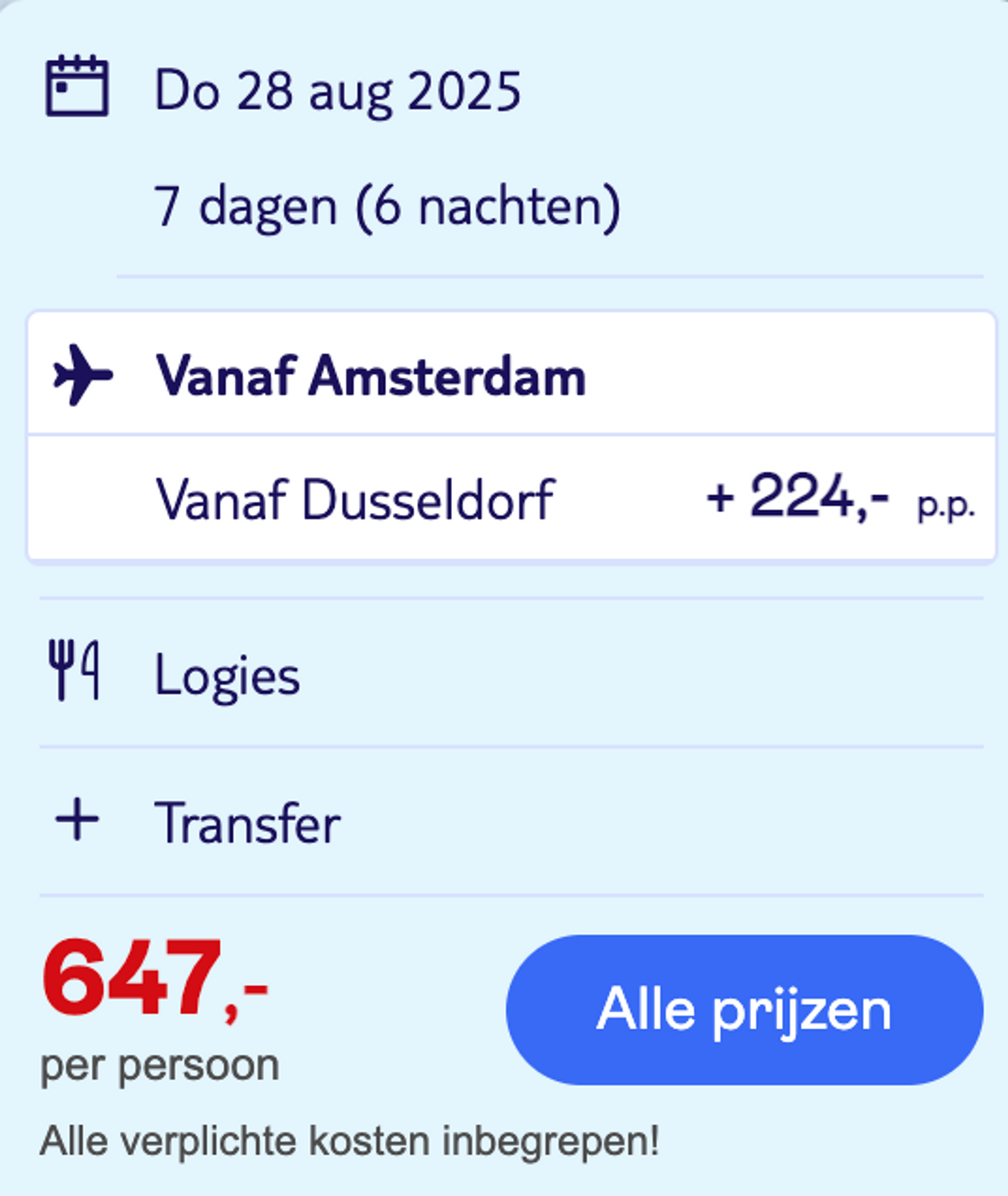 Boekingsvoorbeeld
