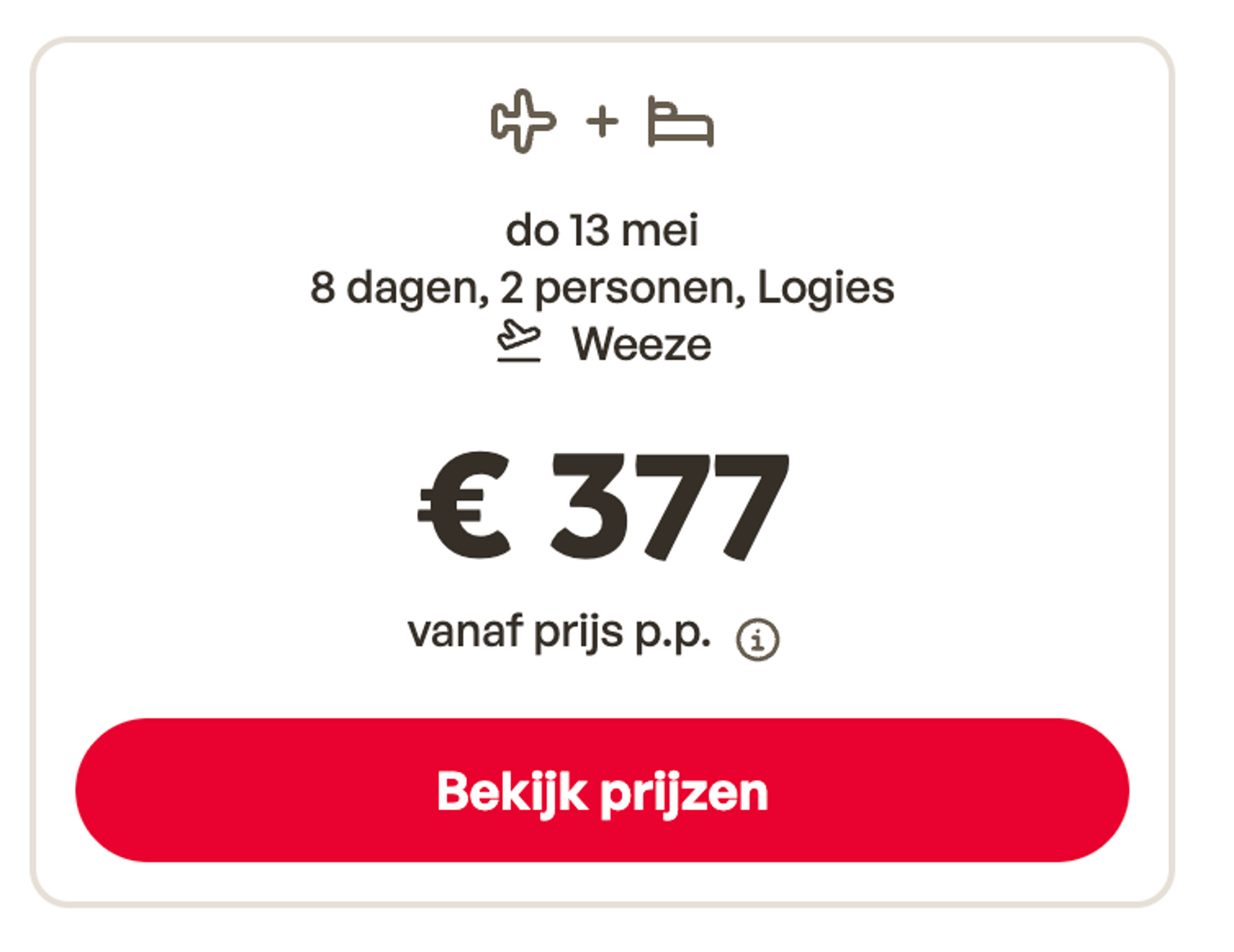 Boekingsvoorbeeld